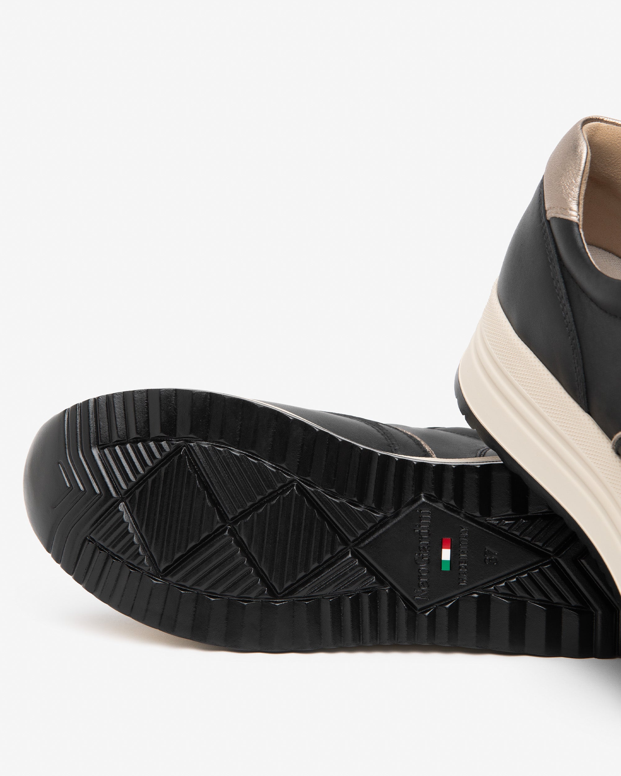 Nero Giardini Sneakers cuir femme plateforme 45 mm