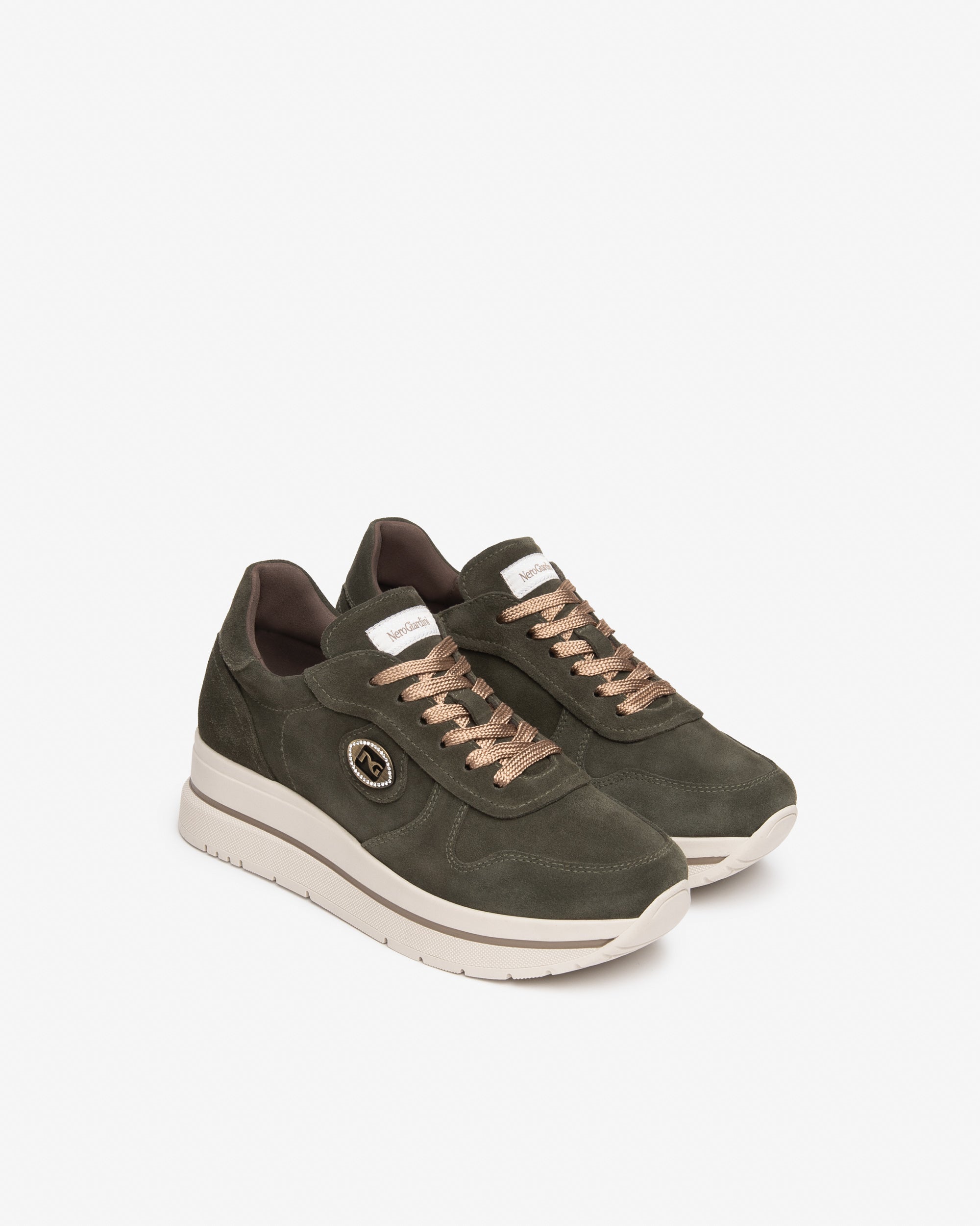 Nero Giardini Sneakers baskets daim plateforme femme