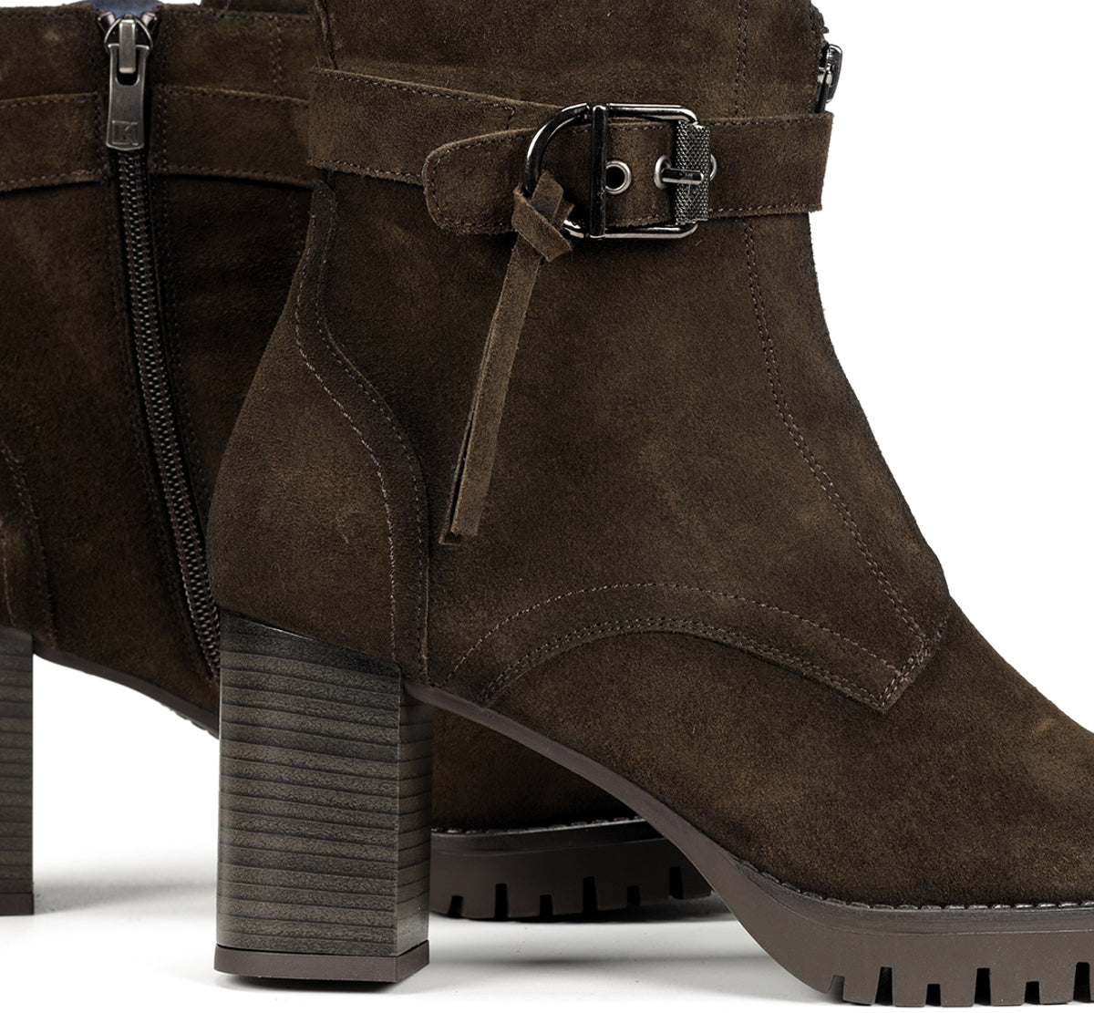 Dorking Evie D9163 bottine vert femme talon plateforme