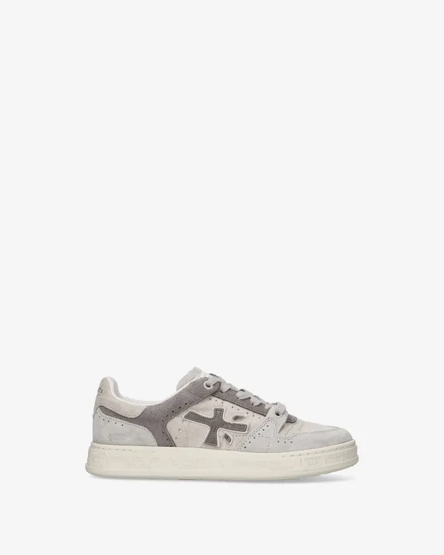 Premiata Quinnd 8646 sneakers femme crème gris cuir
