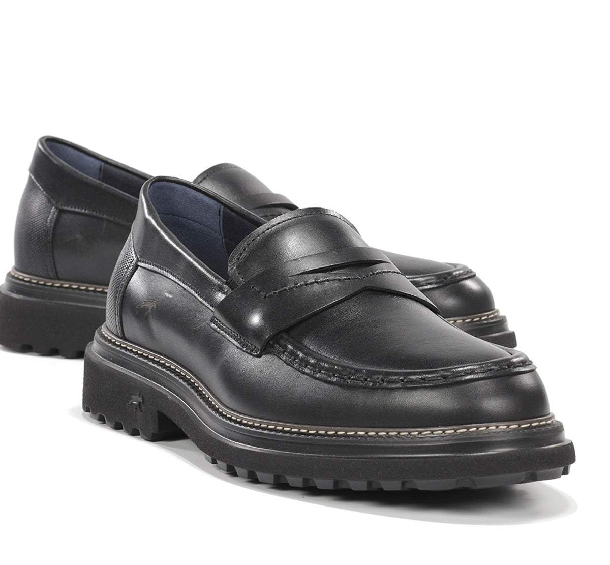 Fluchos Lincon F2058 mocassin homme noir cuir