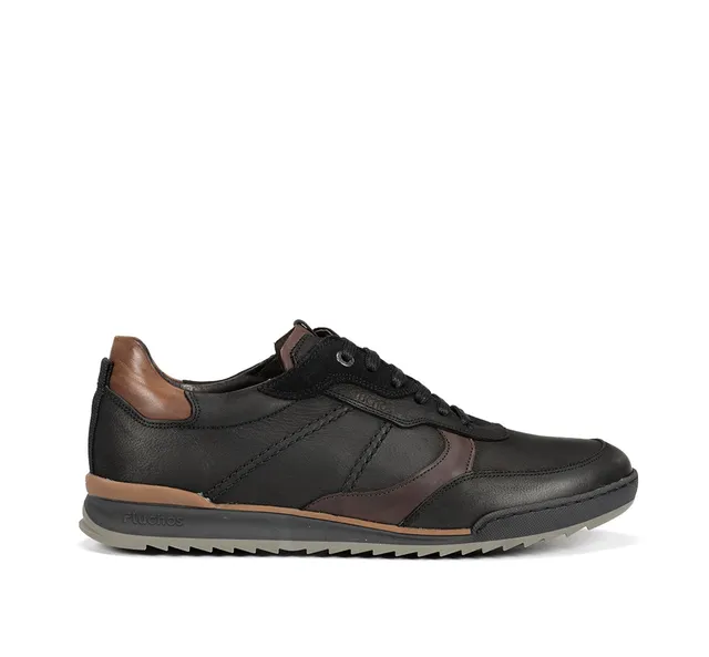 Fluchos Elder F2272 basket noire cuir homme