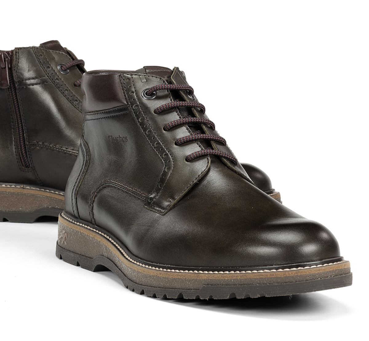 Fluchos Buggy F2321 bottines vert homme cuir