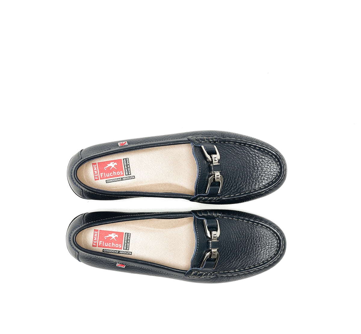 Fluchos Bruni F0804 mocassin bleu femme cuir