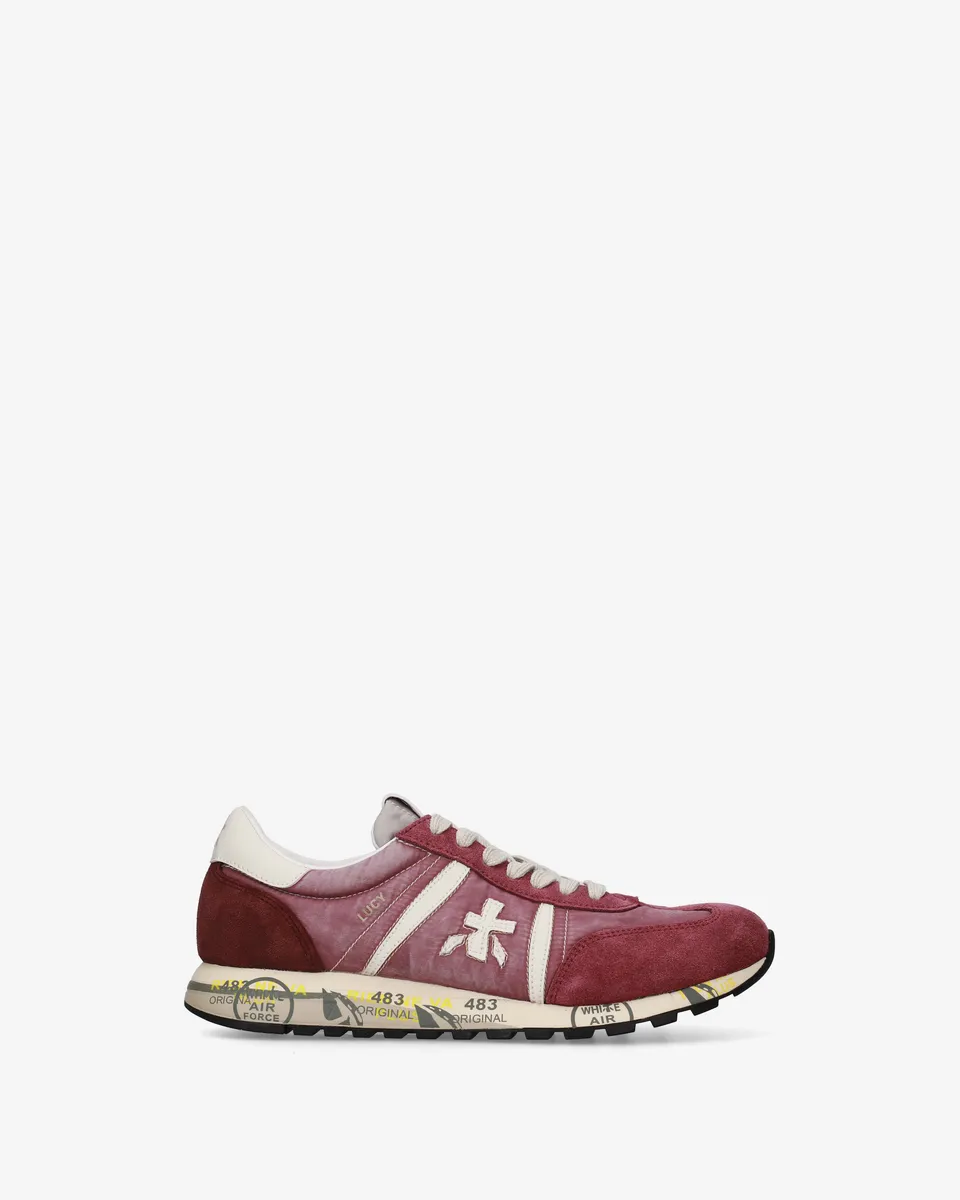 Premiata Lucyd 8453 sneakers bordeaux daim femme