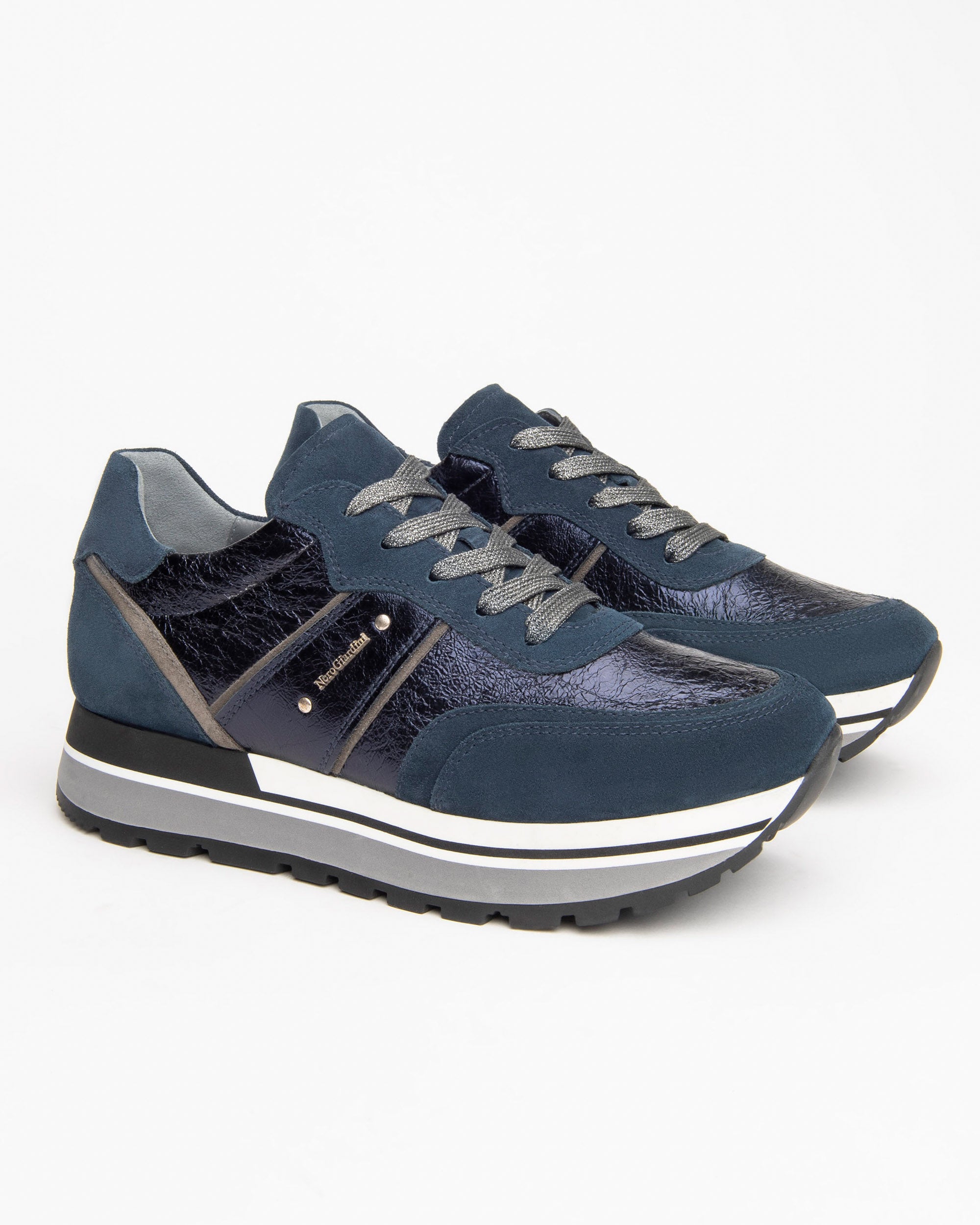 Nero Giardini Sneakers Baskets Cuir Femme Confort