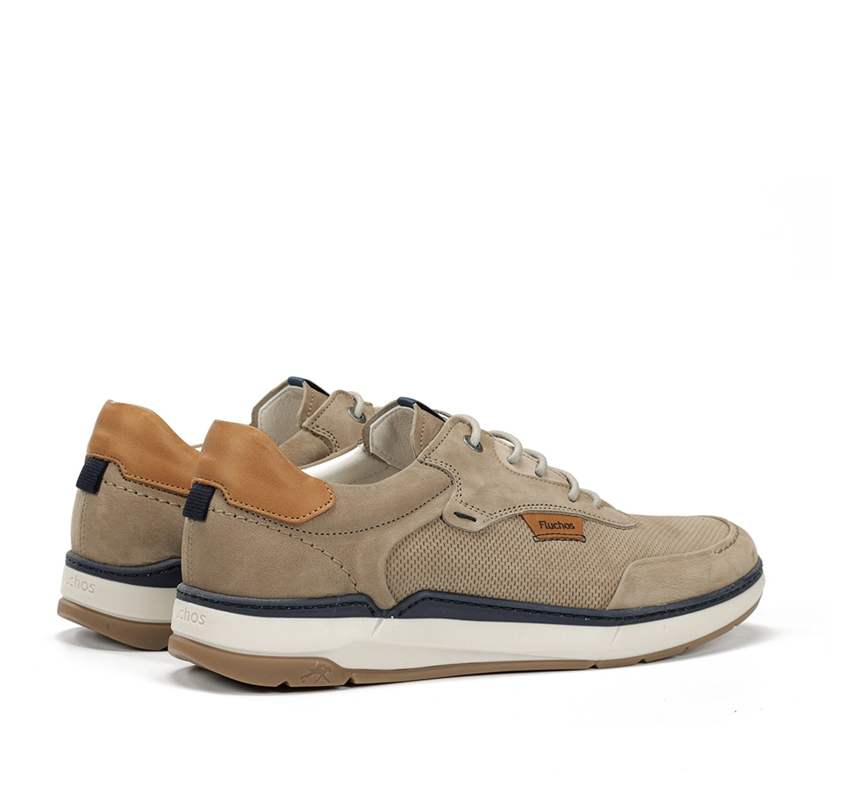Fluchos Jeff F2210 chaussures taupe homme cuir