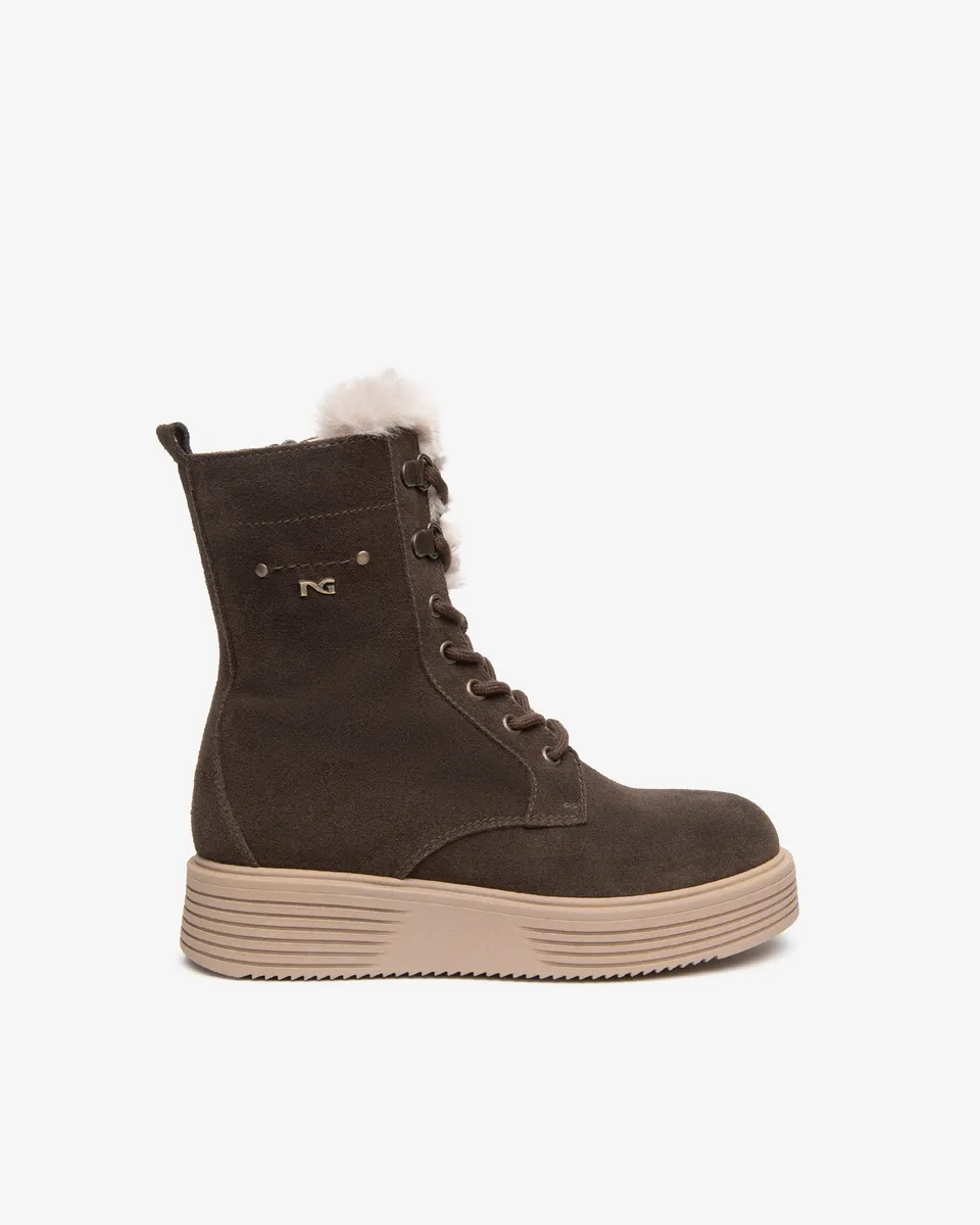Nero Giardini Combat Boots bottines fille daim pointure 36