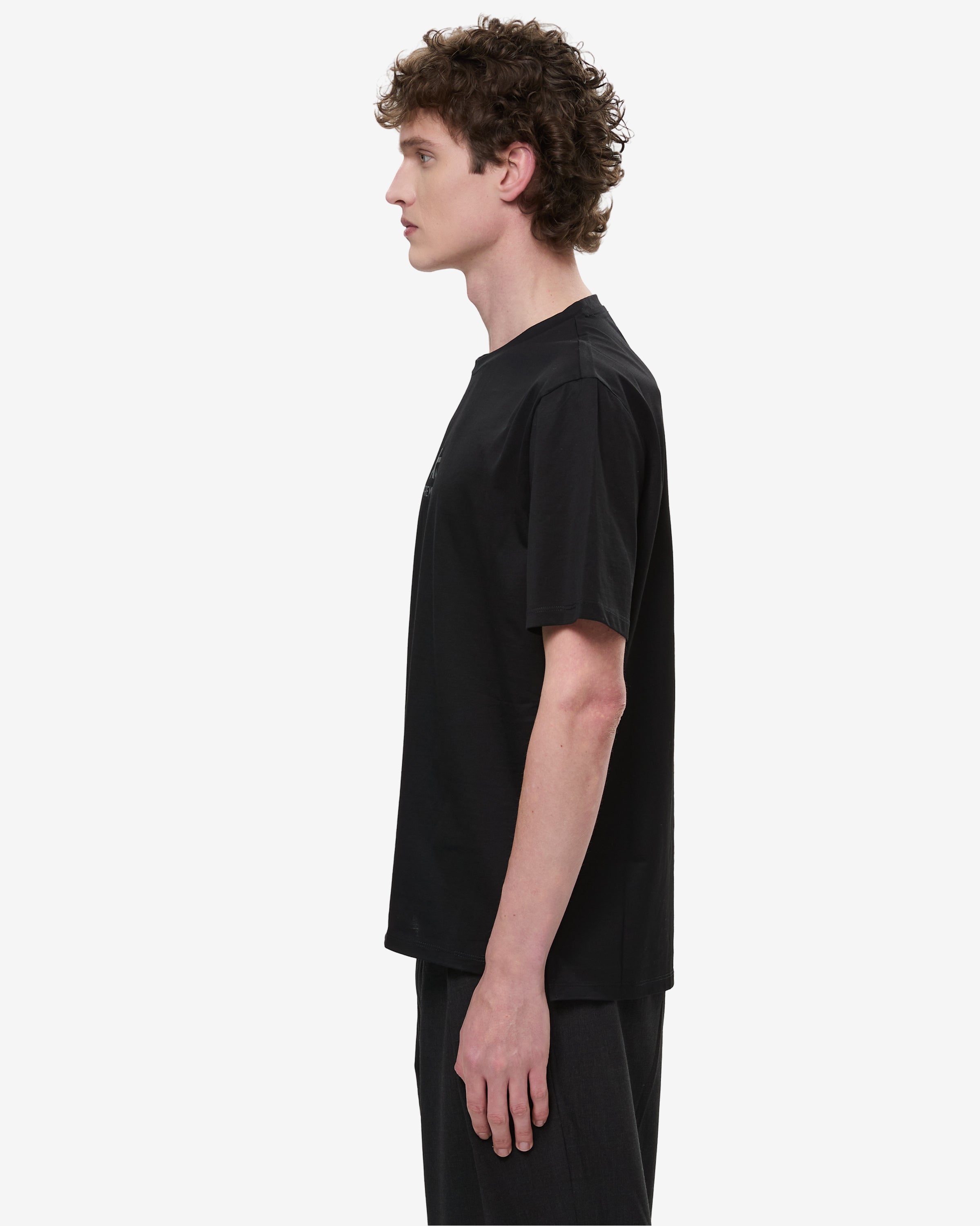 Premiata T-shirt jersey noir homme taille L col rond coton