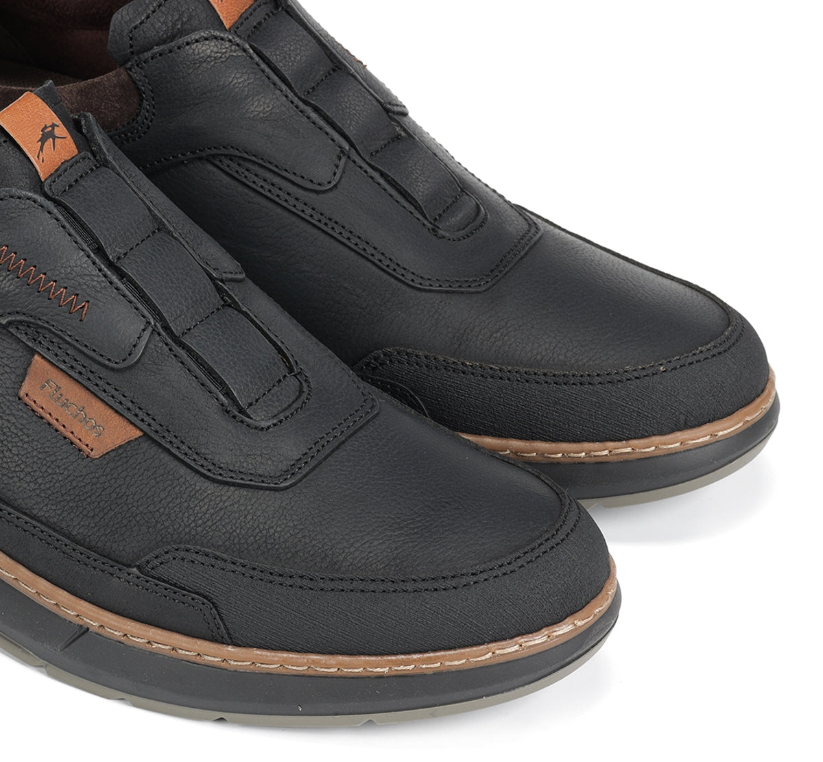 Fluchos Jeff F2278 baskets noir homme à lacets