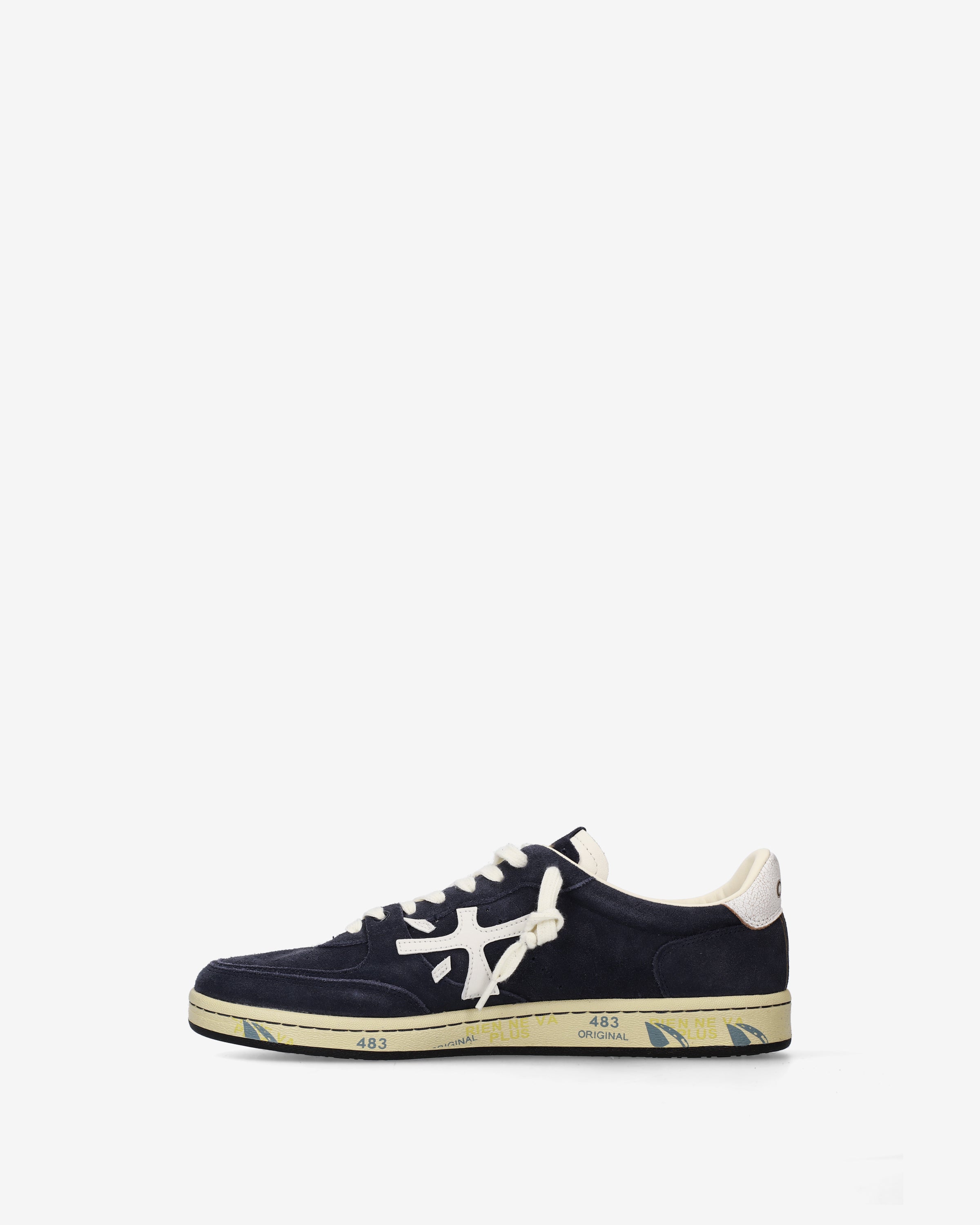 Premiata Bskt Clay 7708 baskets cuir marine homme