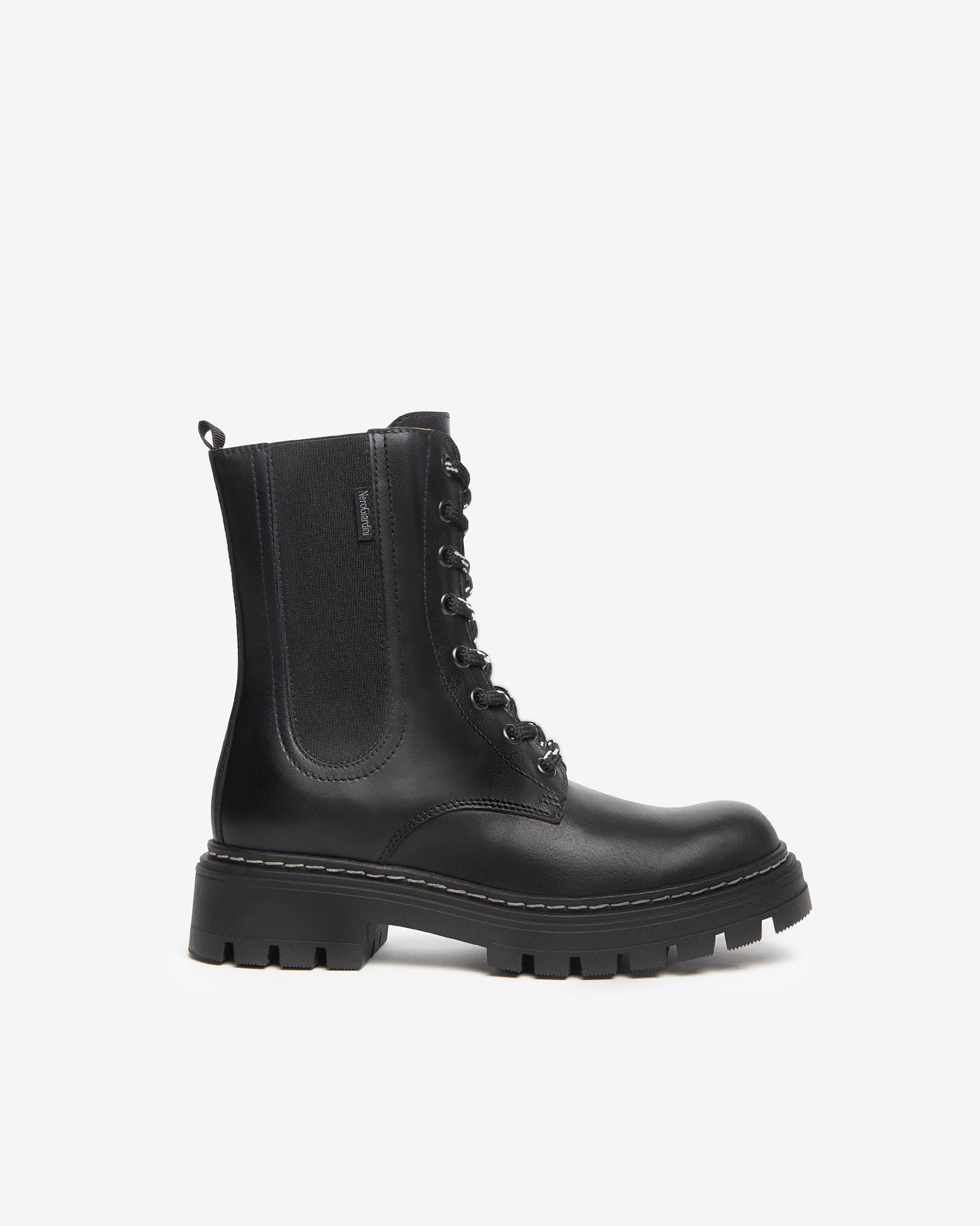 Nero Giardini Combat Boots rangers cuir fille ado