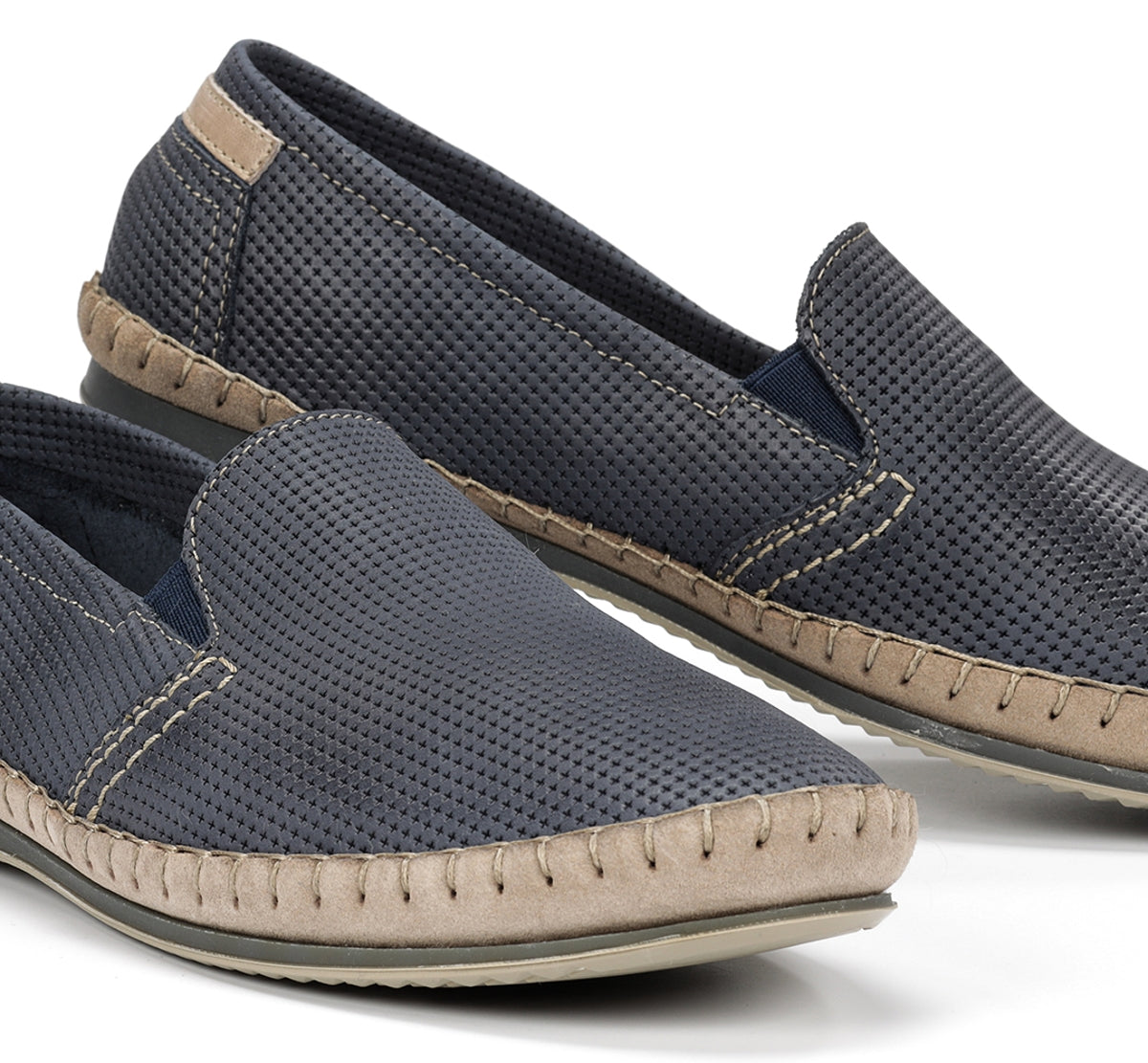 Fluchos Bahamas 8674 slip on homme bleu sans lacets