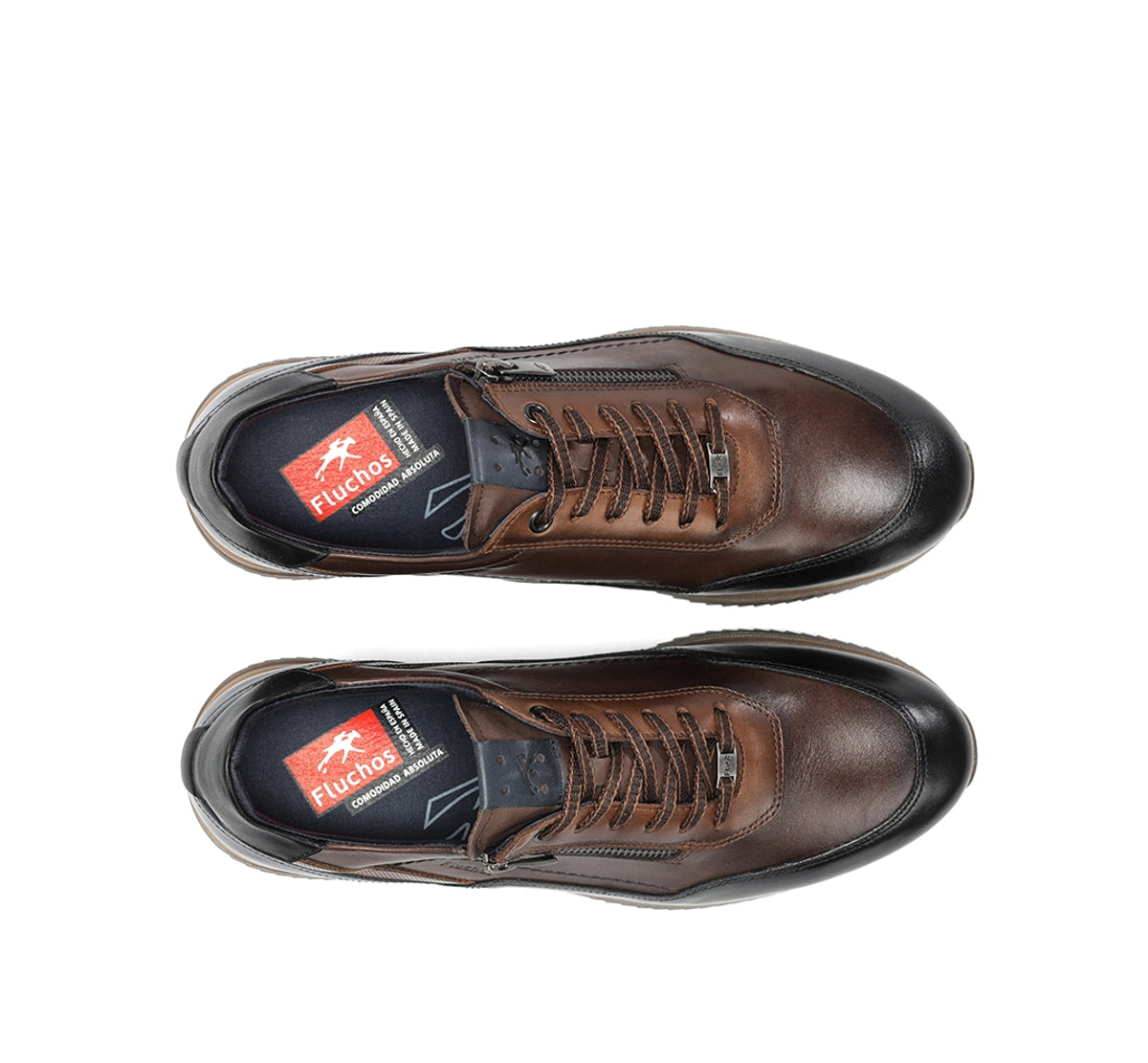Fluchos Samir F2263 basket homme marron confort