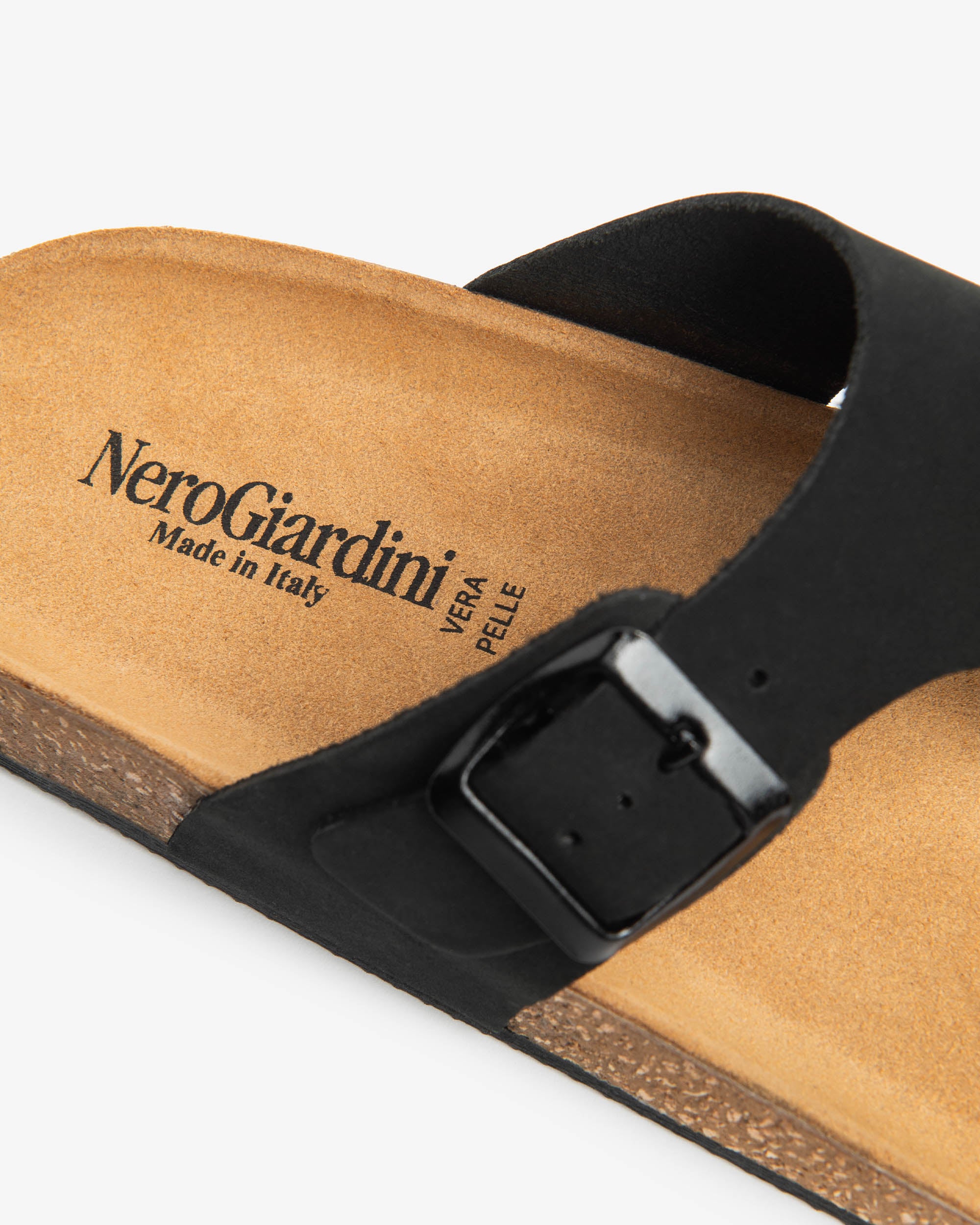 Nero Giardini Slippers tongs cuir homme confort