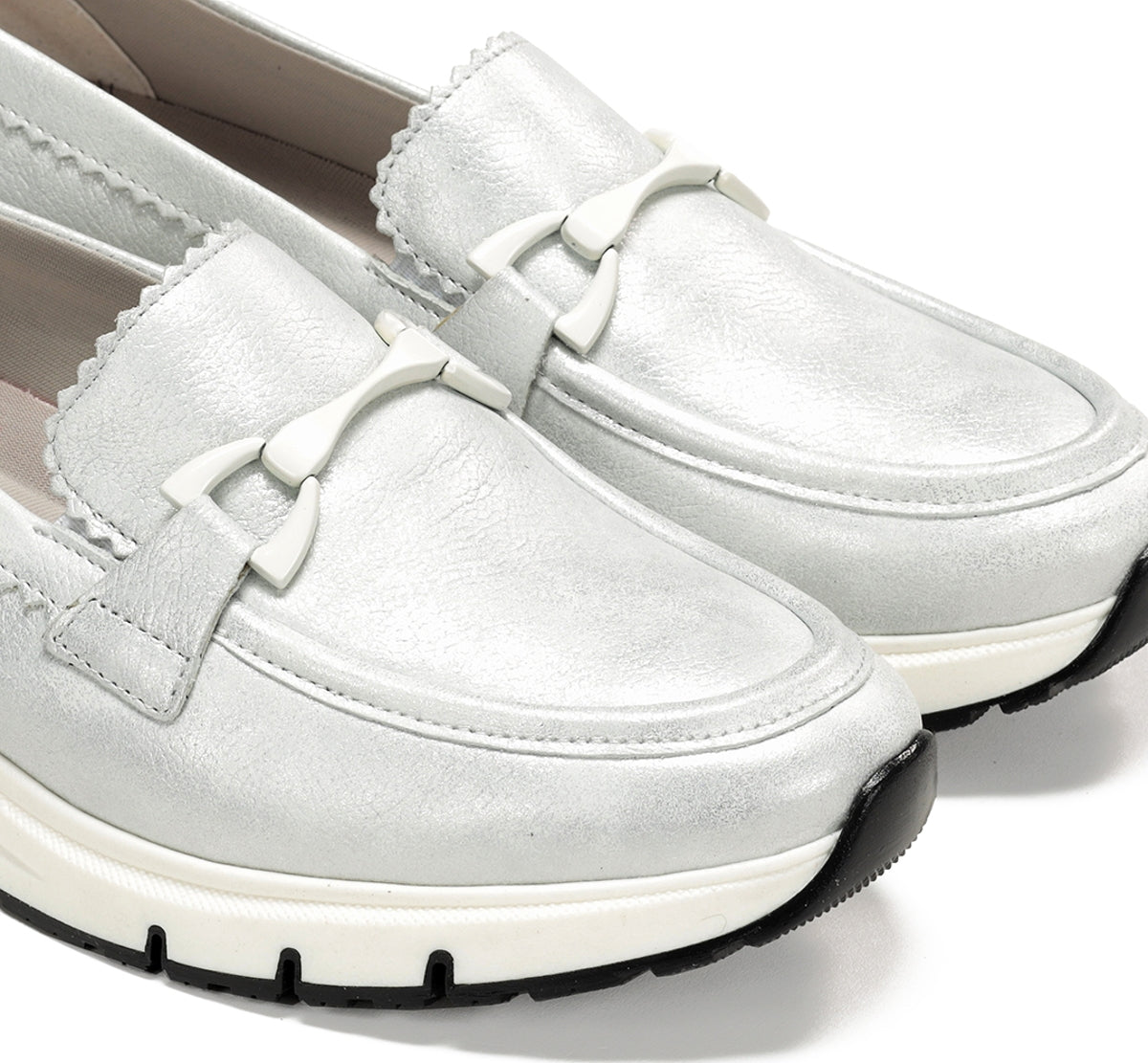 Dorking Serena D9047 mocassins femme argent