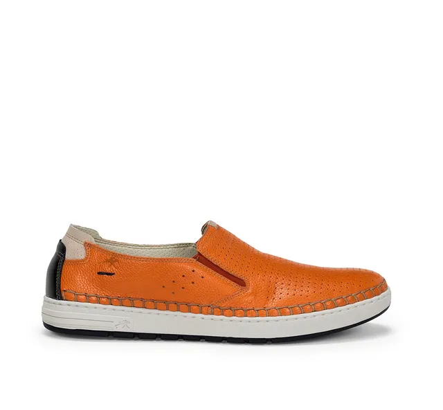 Fluchos Lester F1719 baskets slip on orange homme