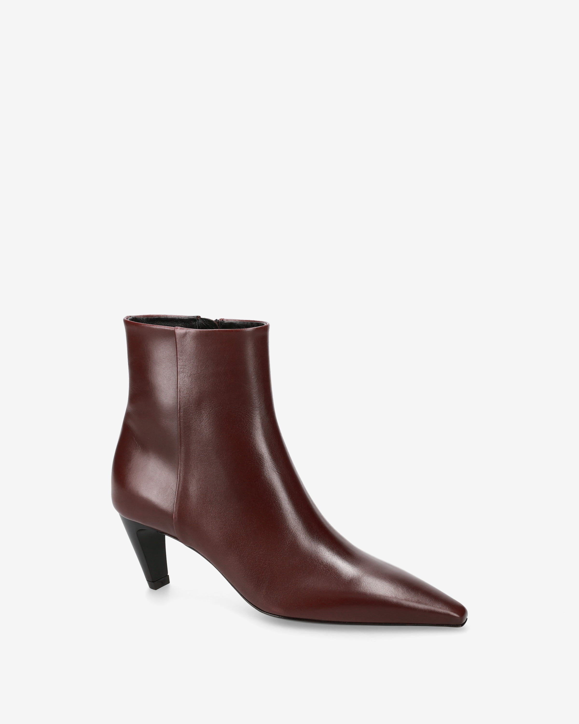 Premiata Boots cuir bordeaux femme talon 60 mm