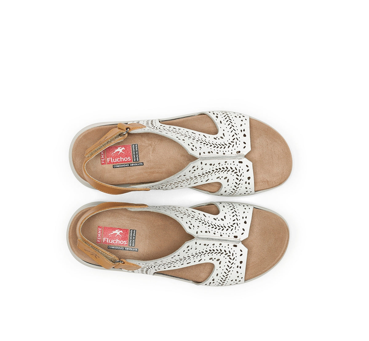 Fluchos Yagon F1481 sandale blanche femme souple
