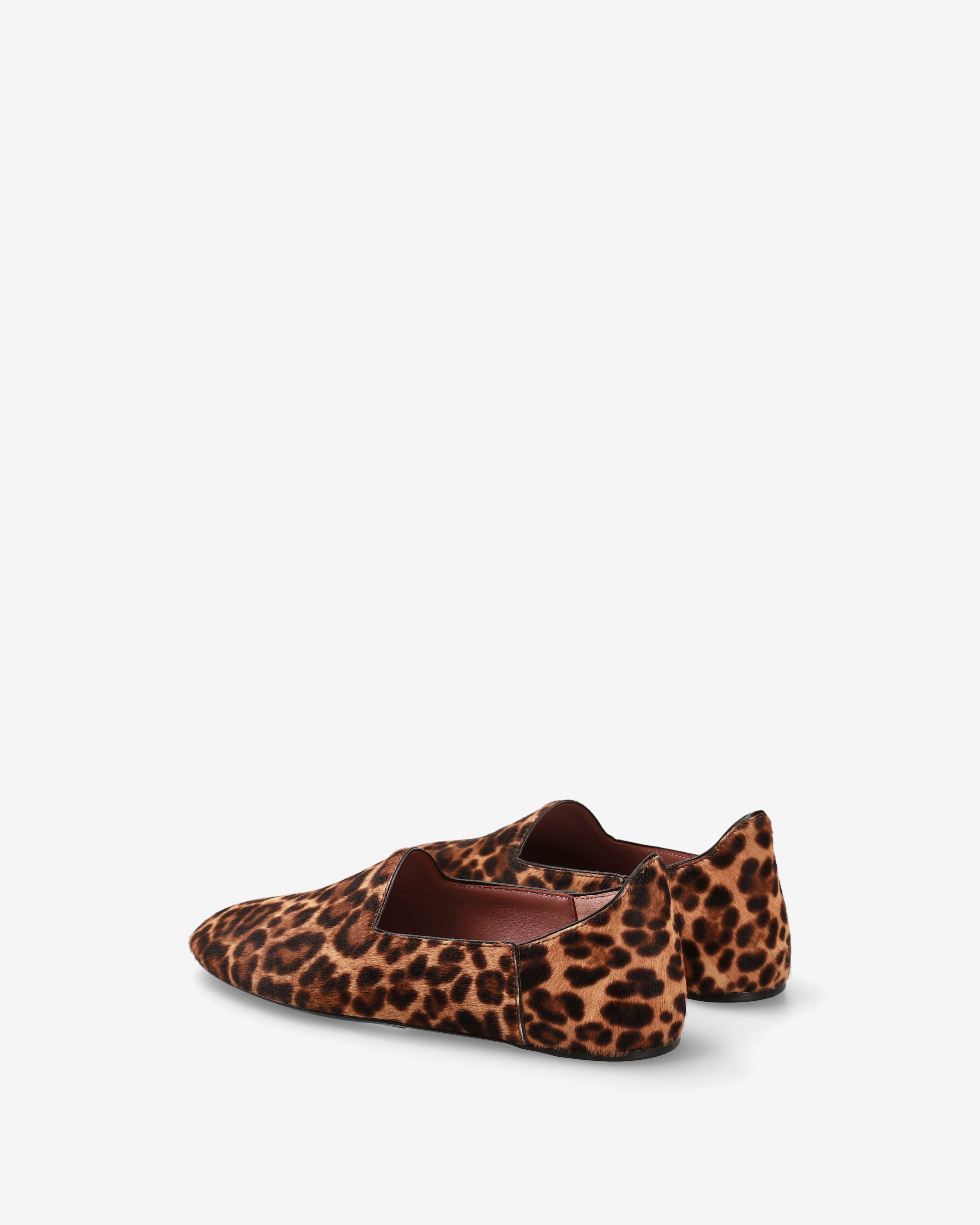Premiata Animalier derbies femme cuir léopard plates