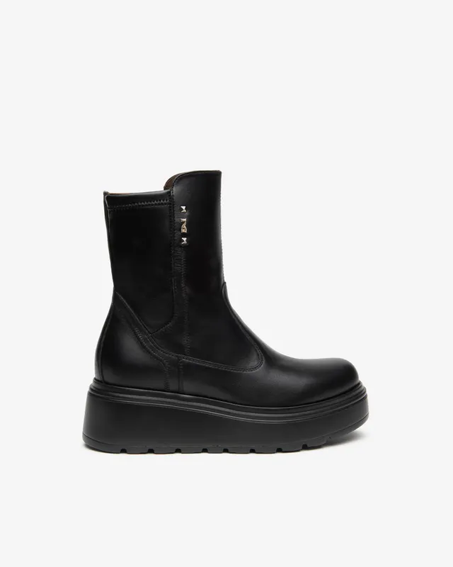 Nero Giardini Ankle Boots bottines cuir femme plateforme 38