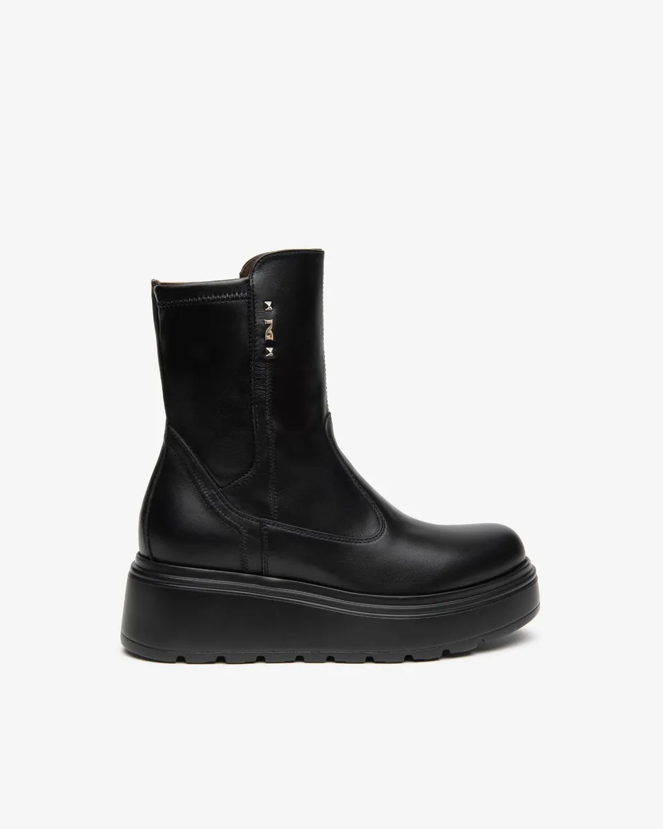 Nero Giardini Ankle Boots bottines cuir femme plateforme 38