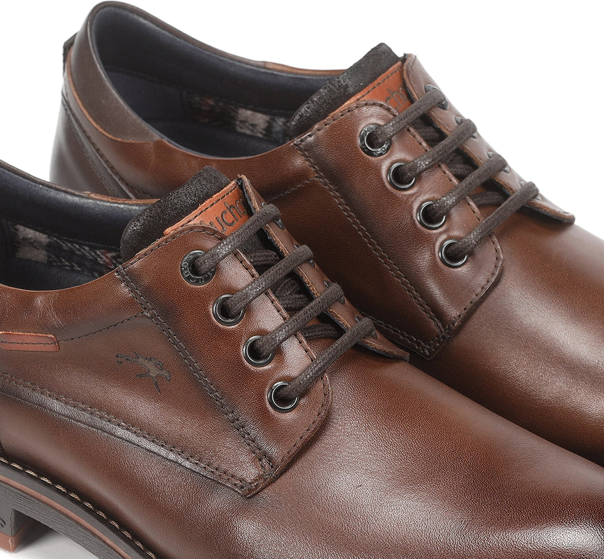 Fluchos Terry F1340 chaussures marron homme cuir