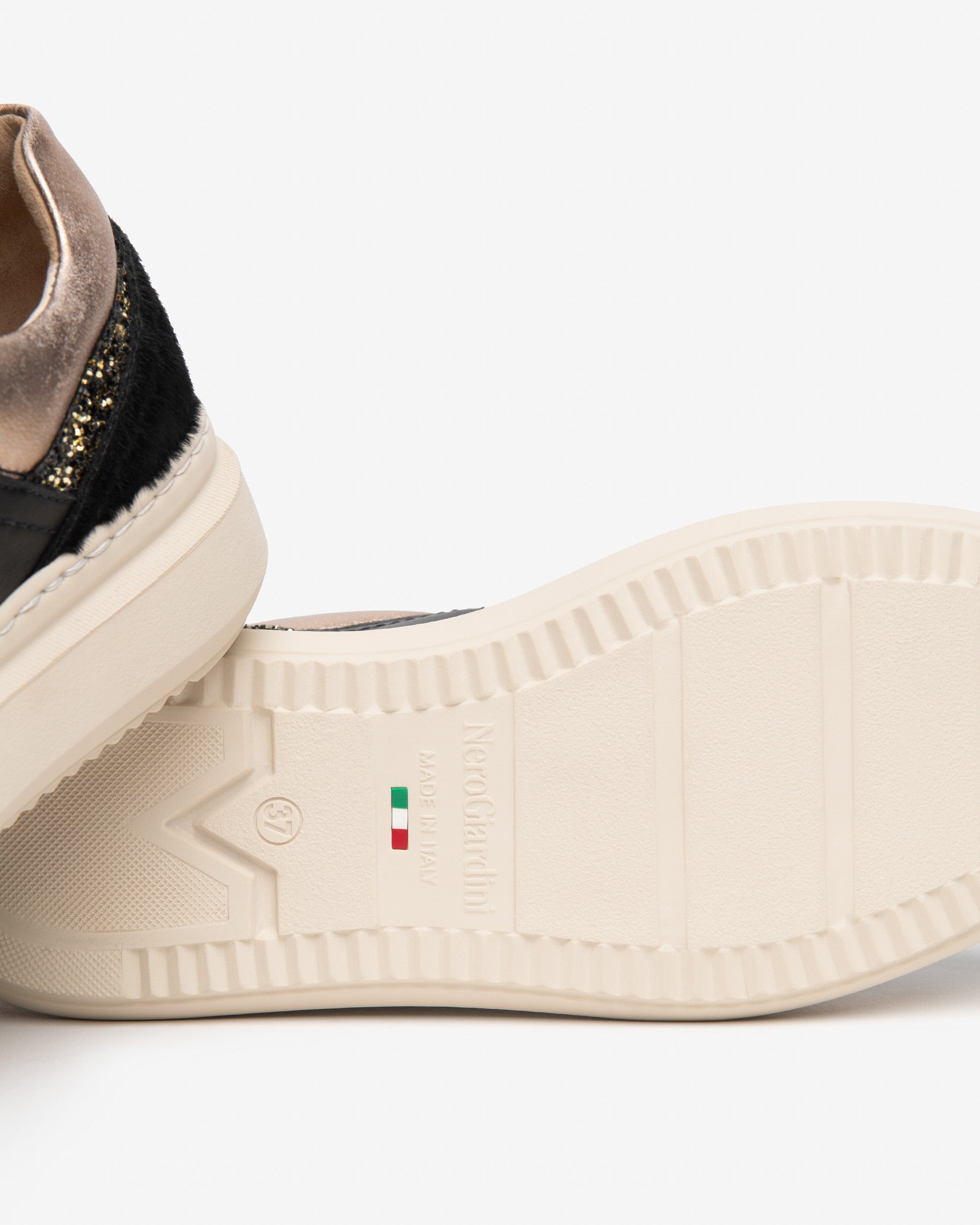 Nero Giardini Sneakers baskets plateforme cuir femme