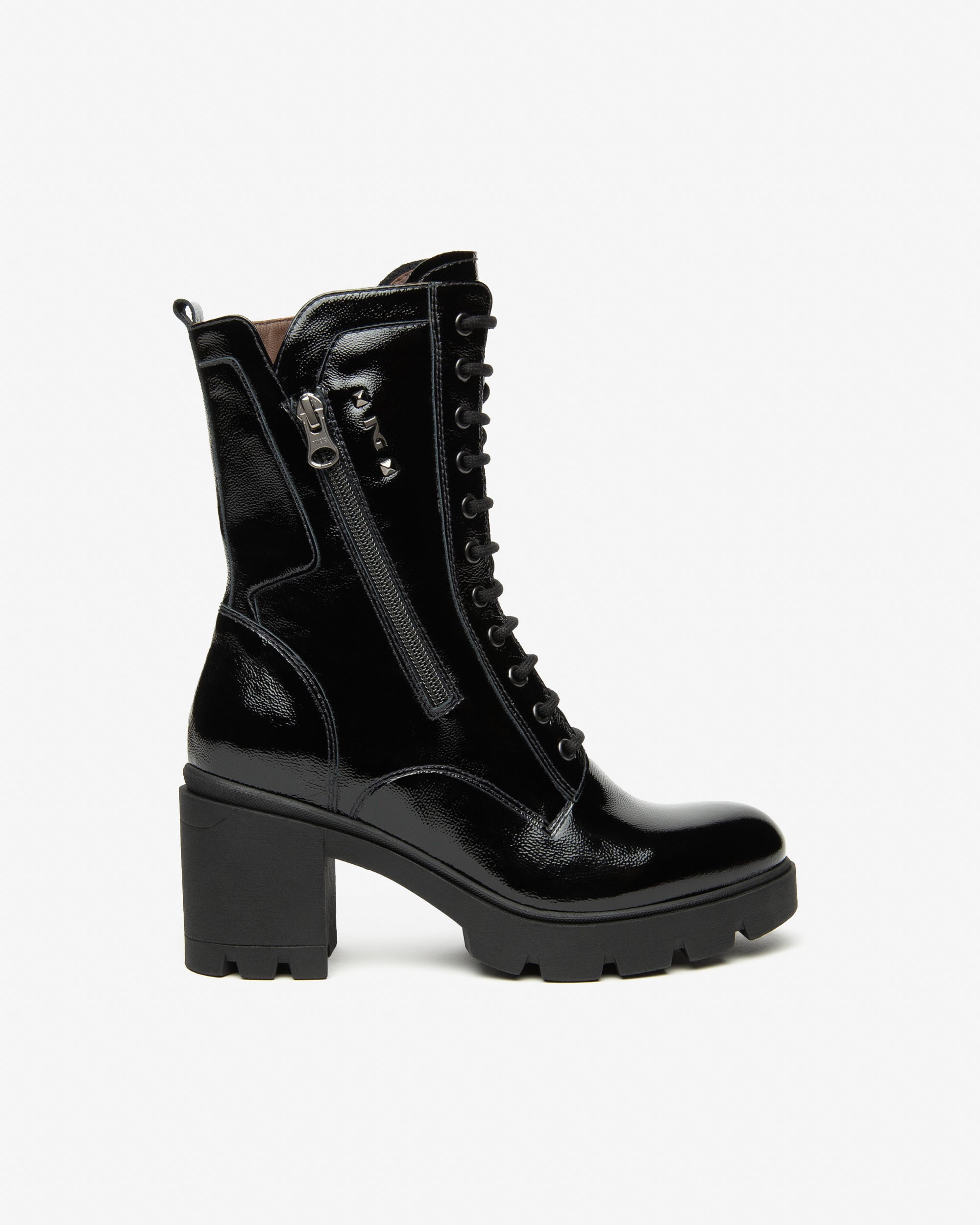 Nero Giardini Combat Boots bottines vernis femme
