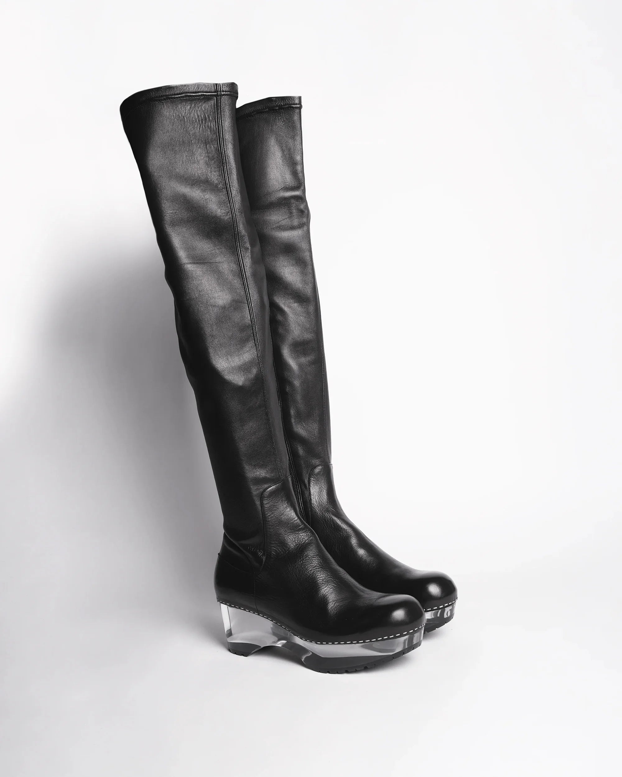 Premiata Scultura 012 Bottes Cuir Femme Pointure 38 Talon Transparent