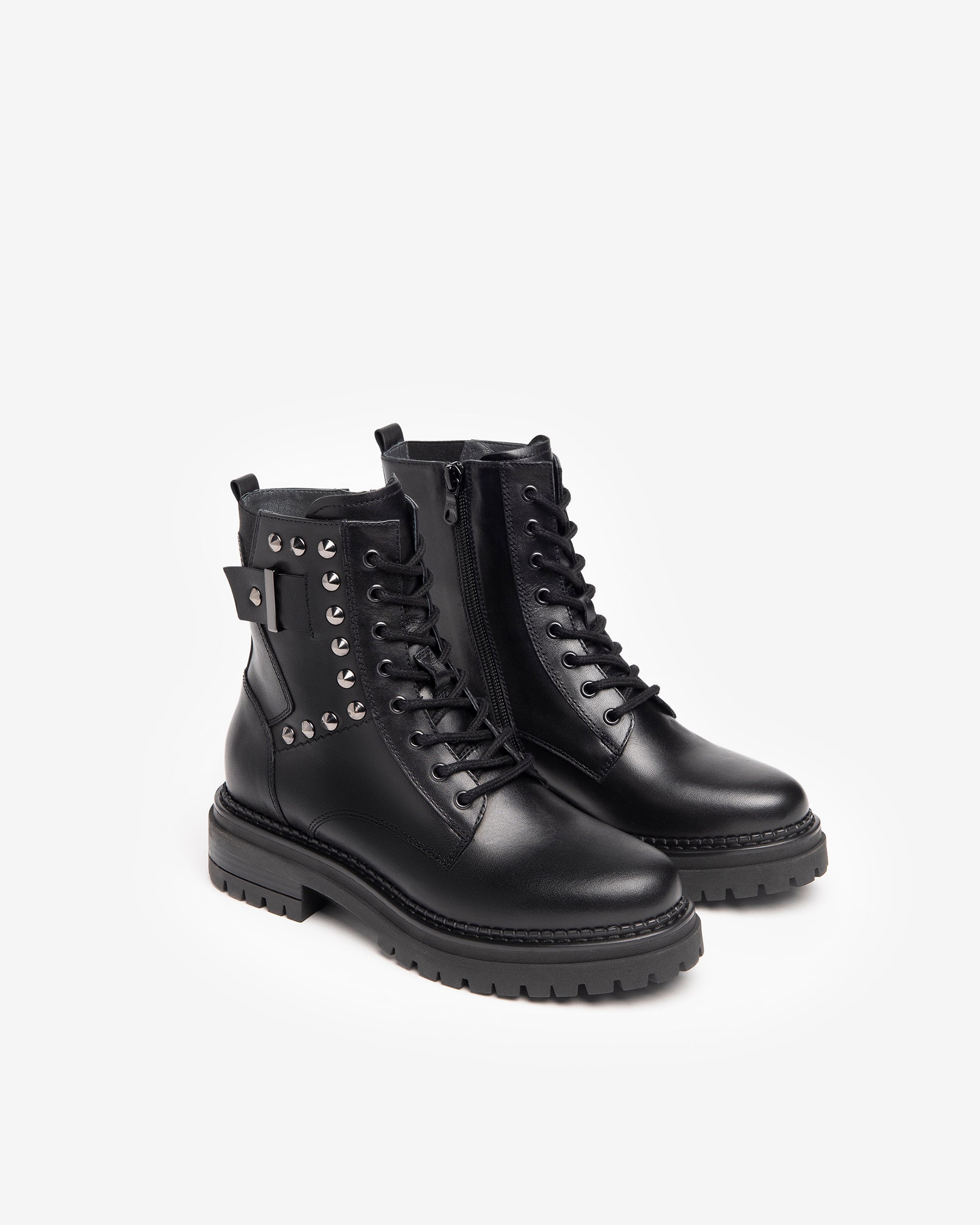 Nero Giardini Combat Boots rangers femme cuir