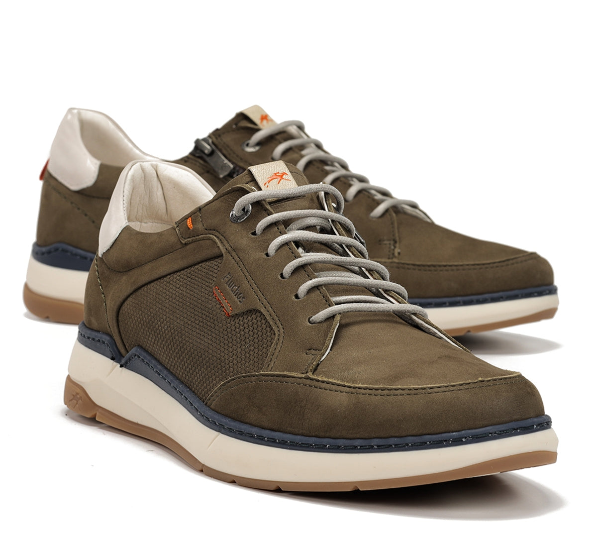 Fluchos Jeff F2211 baskets homme vert cuir