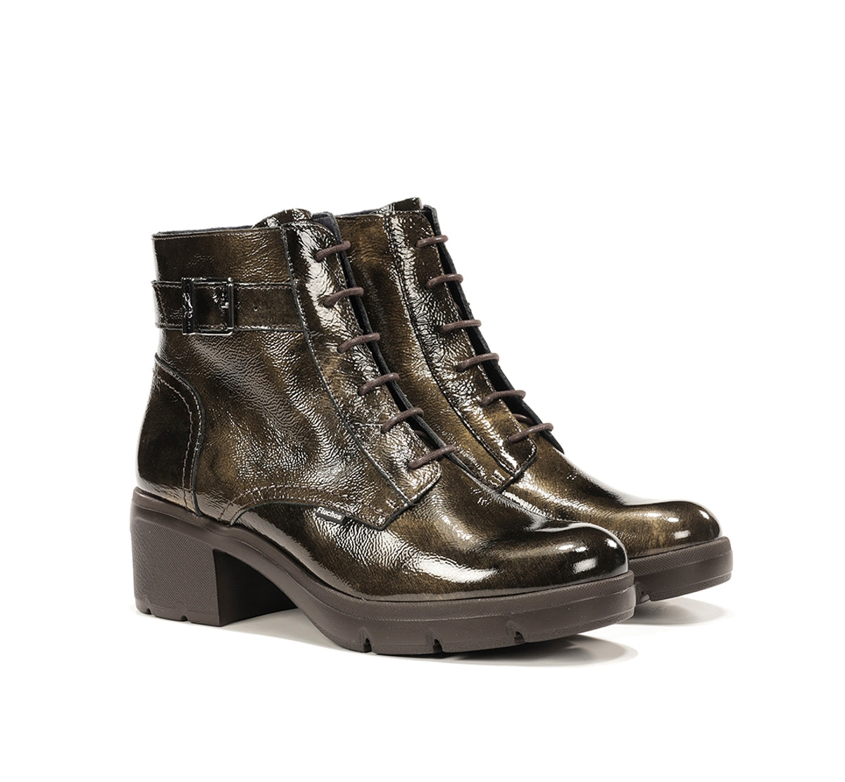 Fluchos Fugaz F2107 bottines vert femme semelle track