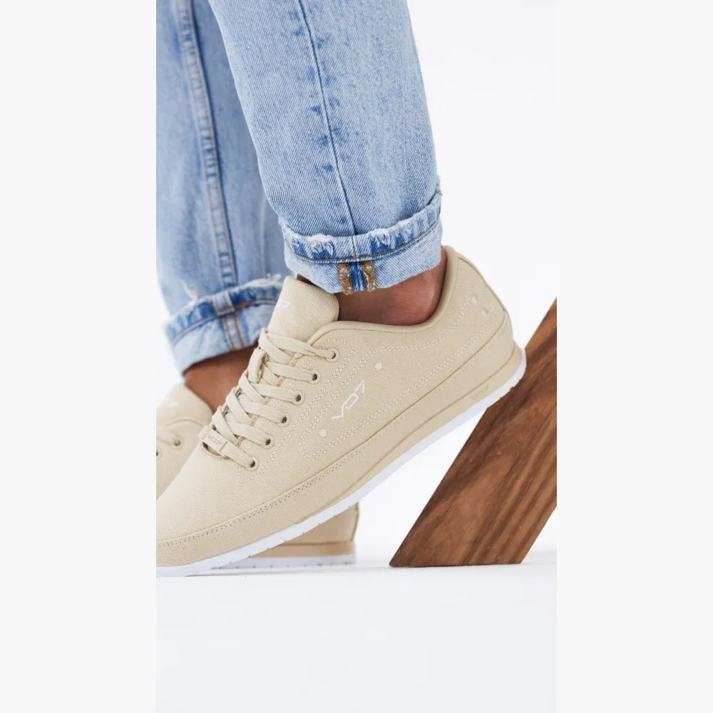 VO7 Yacht 10 Beige Sneaker Beige Textile Basse Confort
