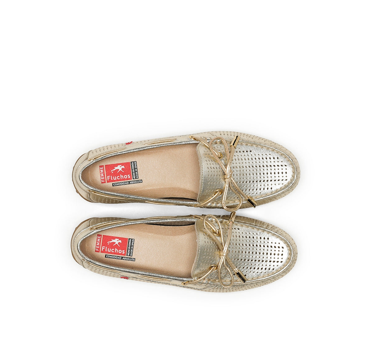Fluchos Bruni F1428 mocassin doré femme