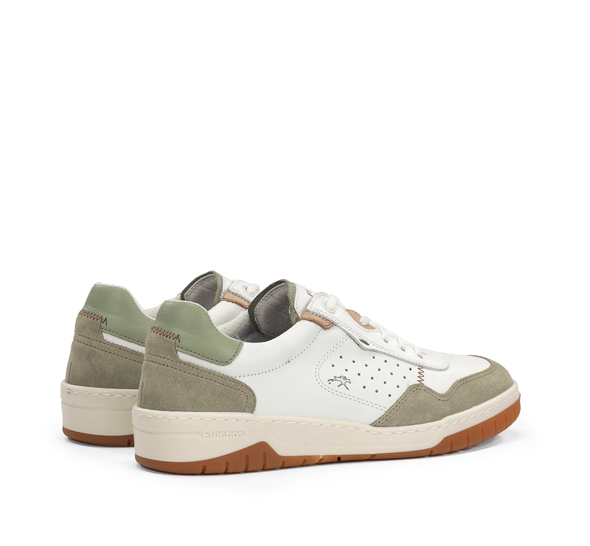 Fluchos Roger F2153 basket homme vert cuir