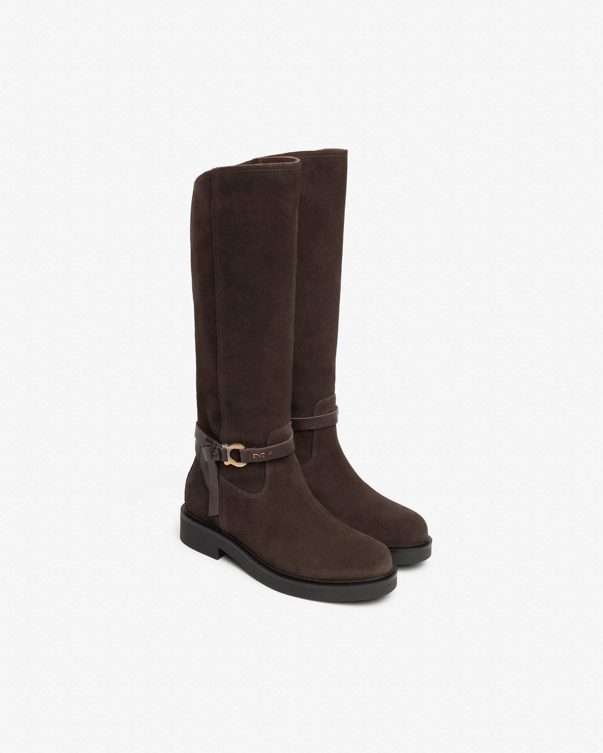 Nero Giardini Boots Bottes Daim Femme Talon 35 mm