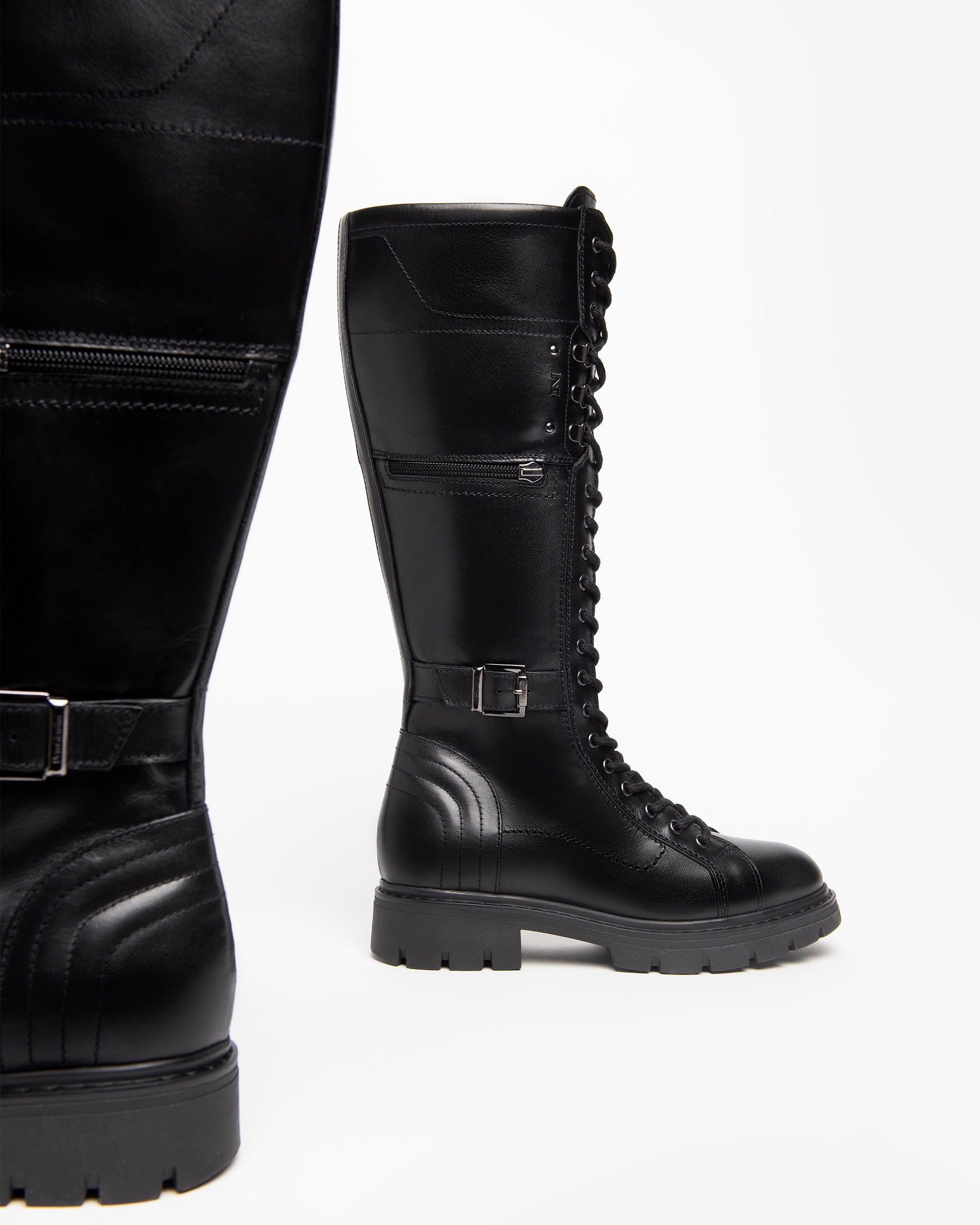 Nero Giardini Boots bottines cuir femme combat hiver