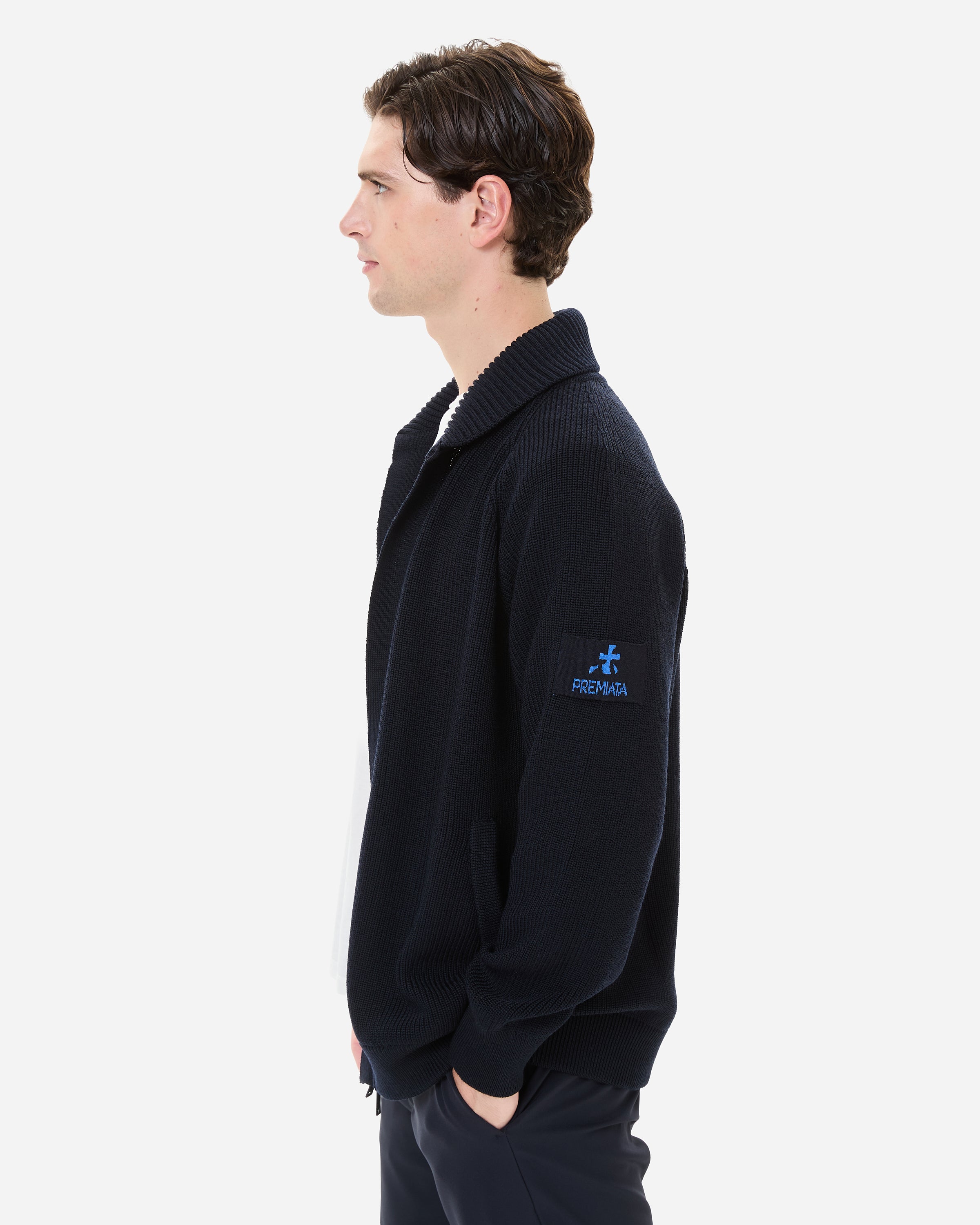 Premiata veste laine Teflon zippée homme