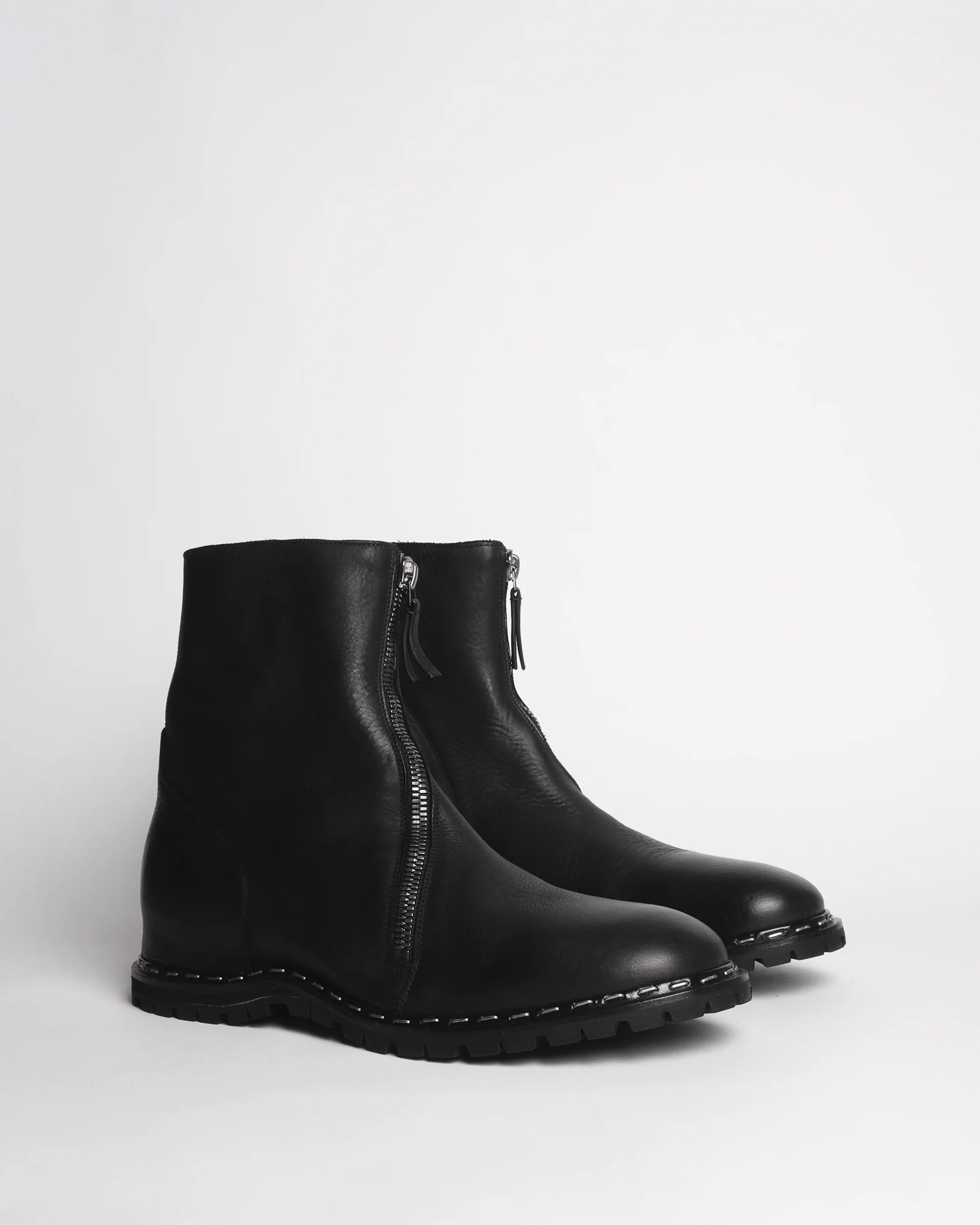 Premiata 015 boots cuir double zip