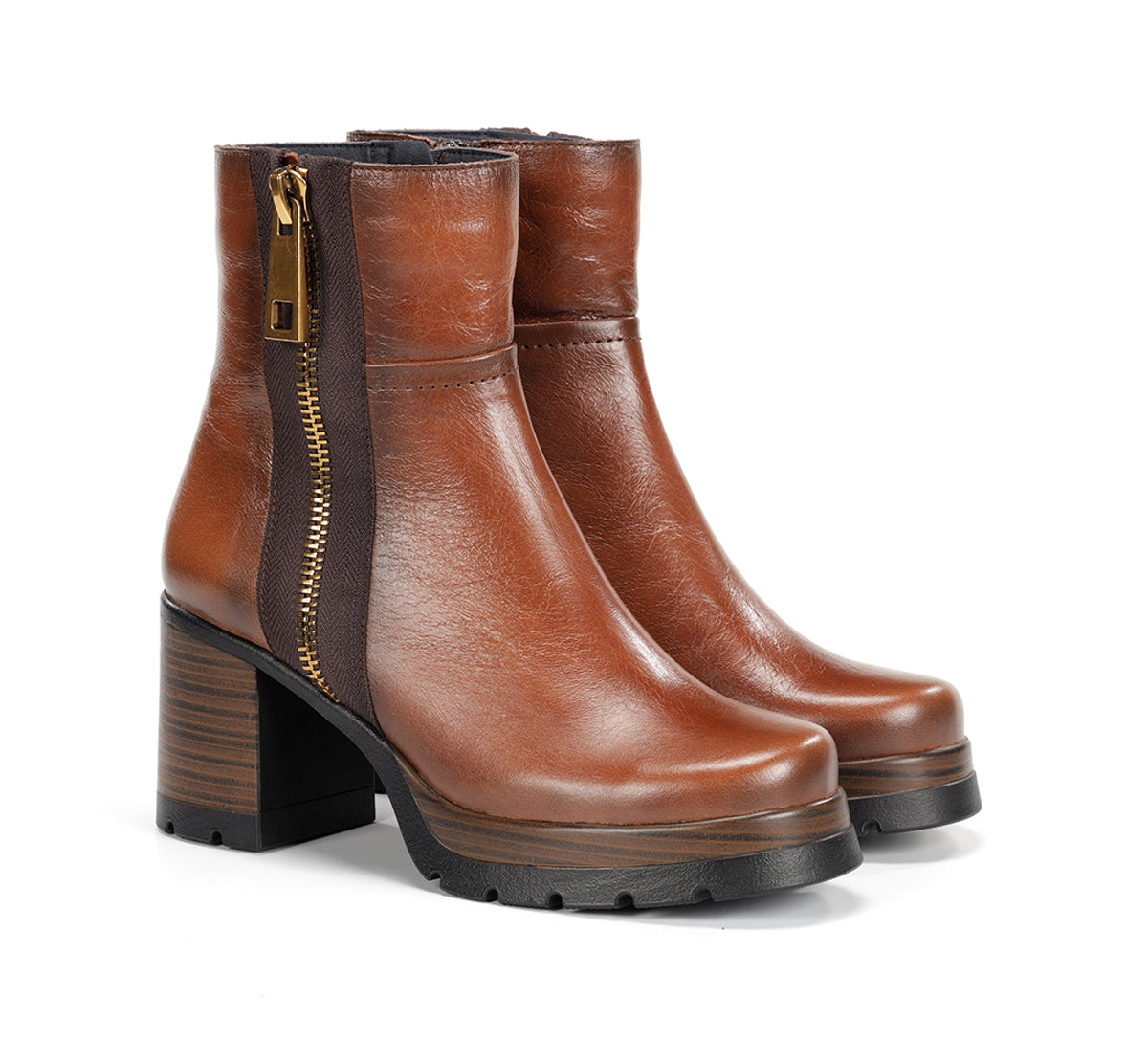 Dorking by Fluchos Safe D9413 bottine marron talon femme