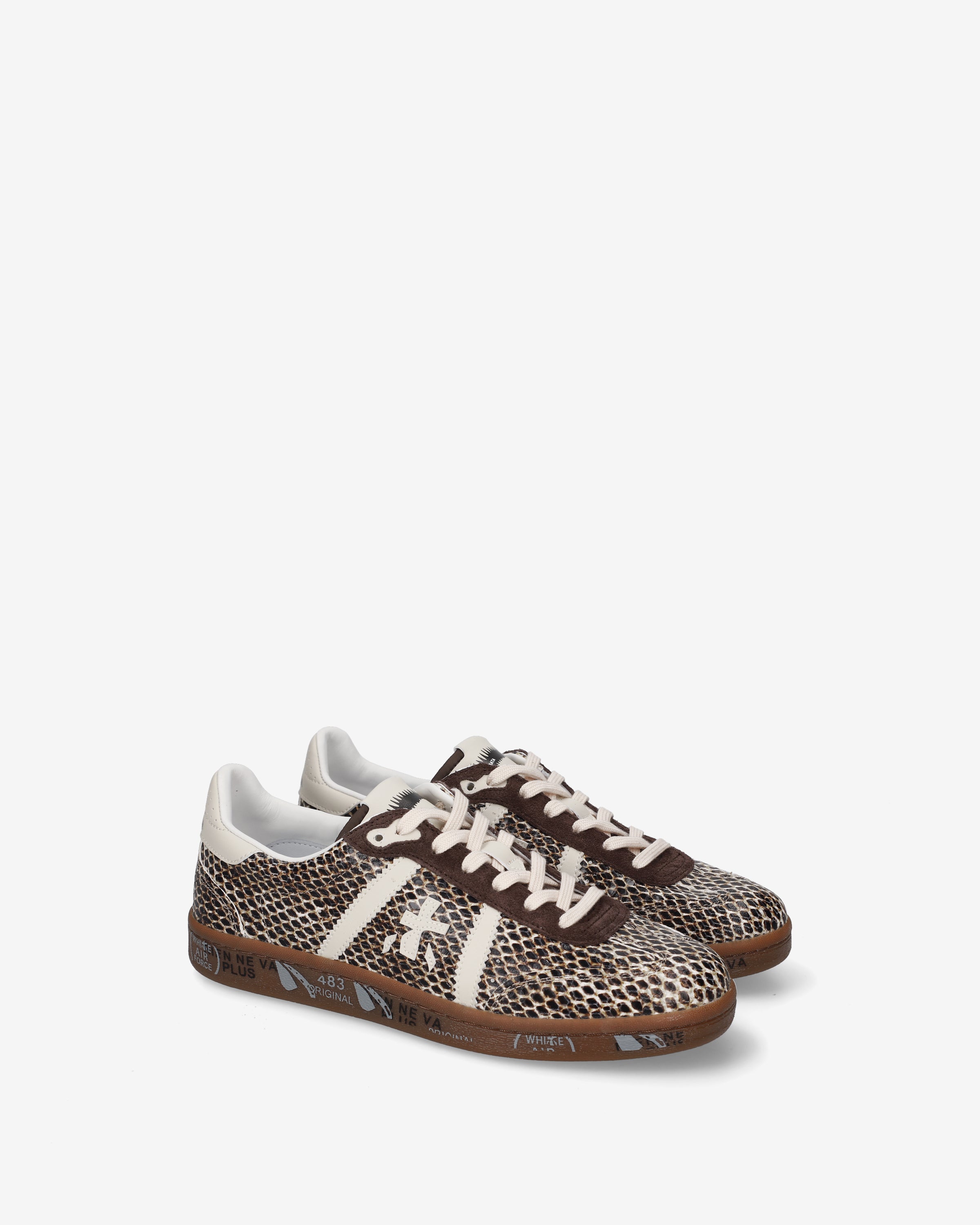 Premiata Bonnied 8573 sneakers femme beige python