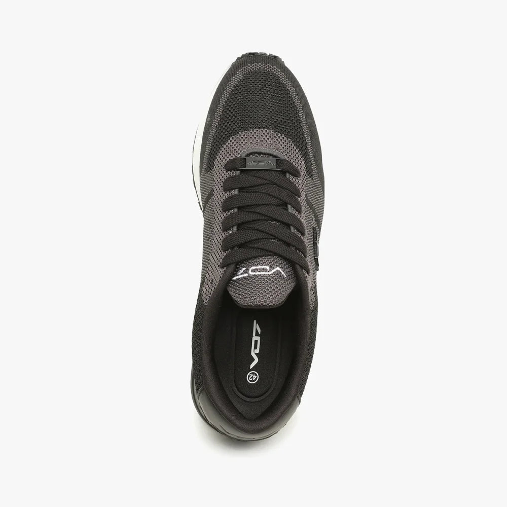 VO7 Milan Knit Black sneaker homme maille noire