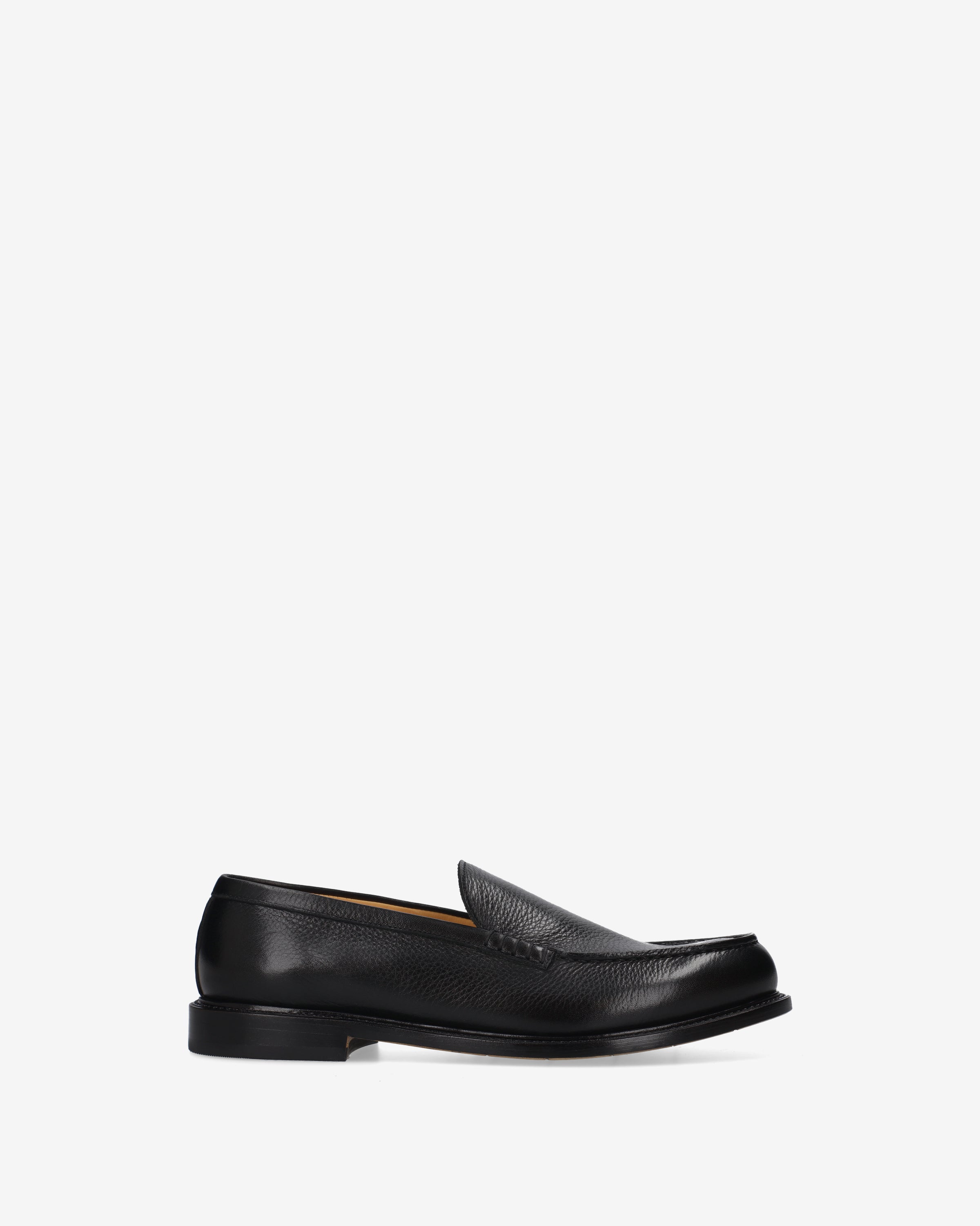 Premiata Tumbled Moccasin Mocassin Noir Cuir