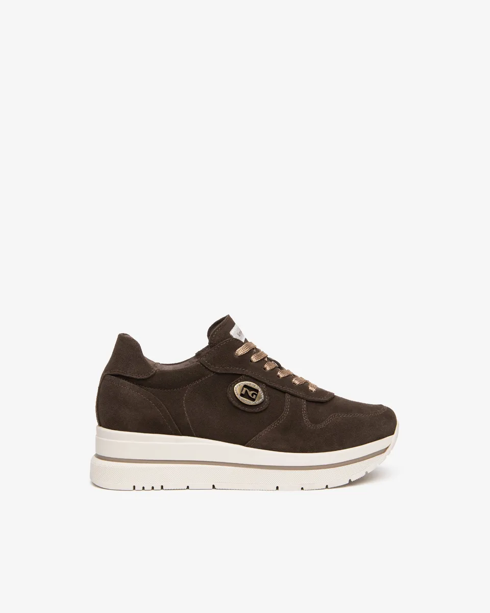 Nero Giardini Sneakers baskets daim plateforme 45 mm