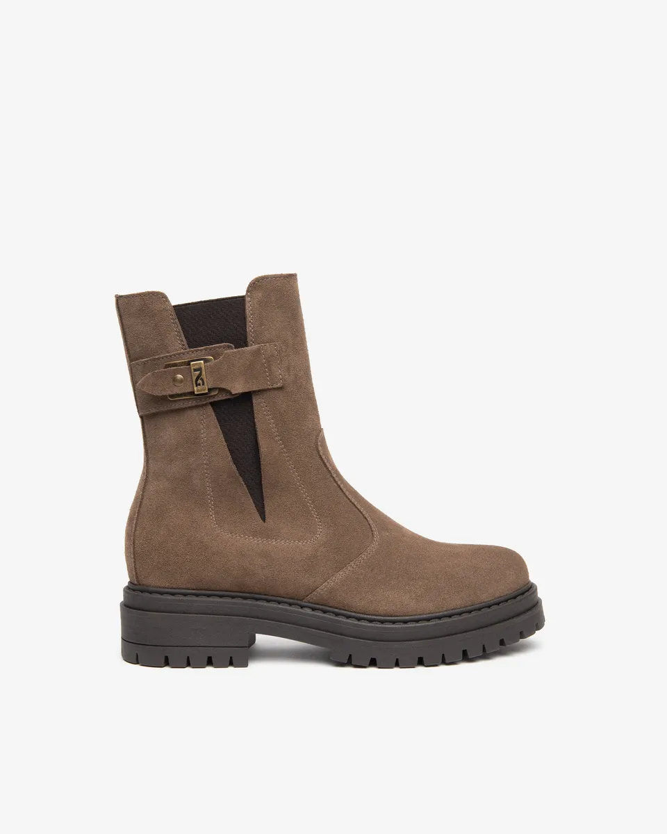 Nero Giardini Chelsea Boots bottines femme suède fourrées
