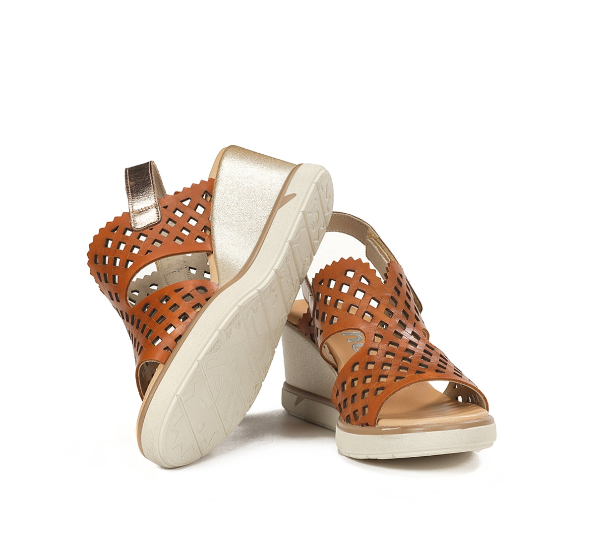 Fluchos Smash F1972 sandales marron femme compensées