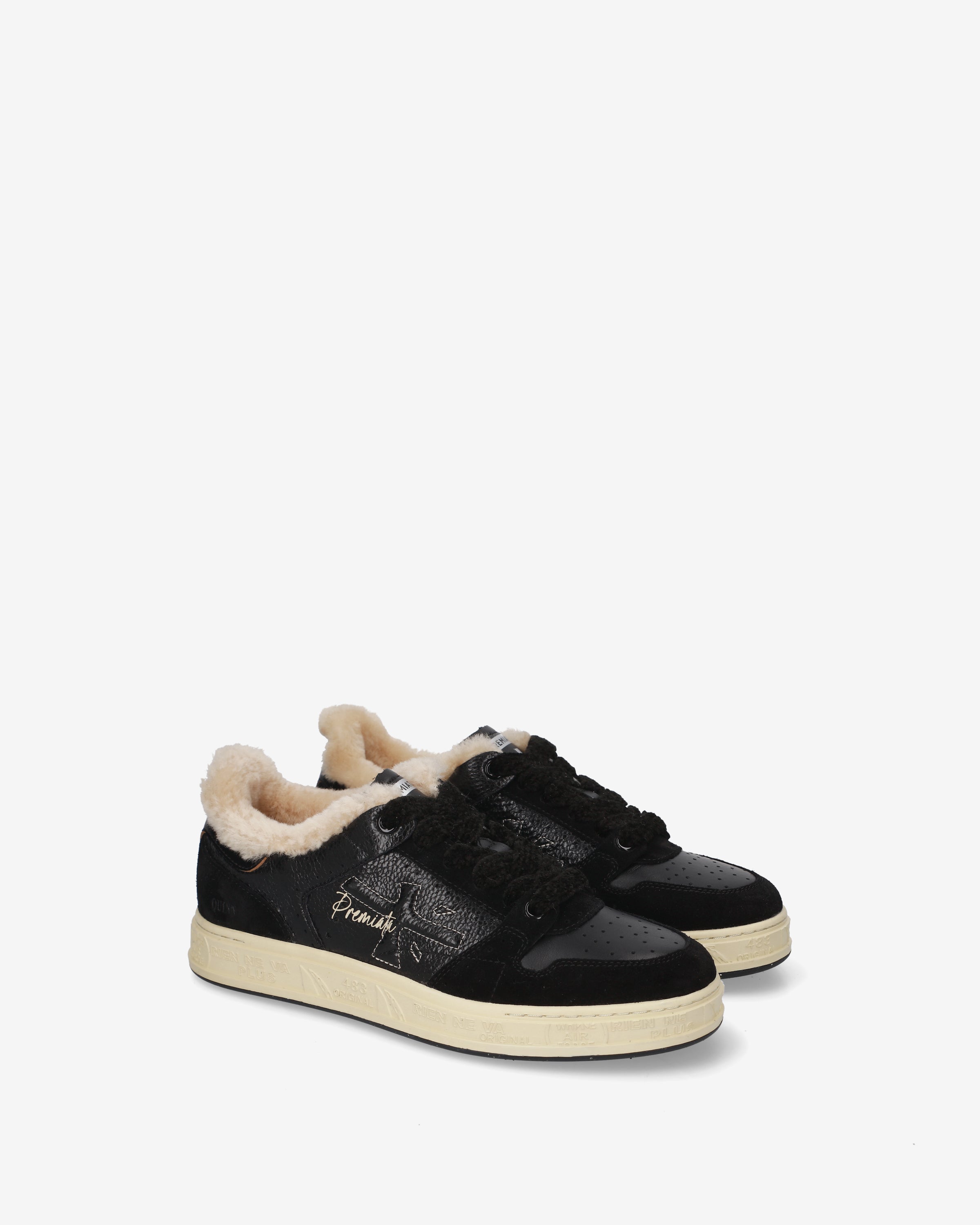 Premiata Quinnd 8653M sneakers femme noires fourrées