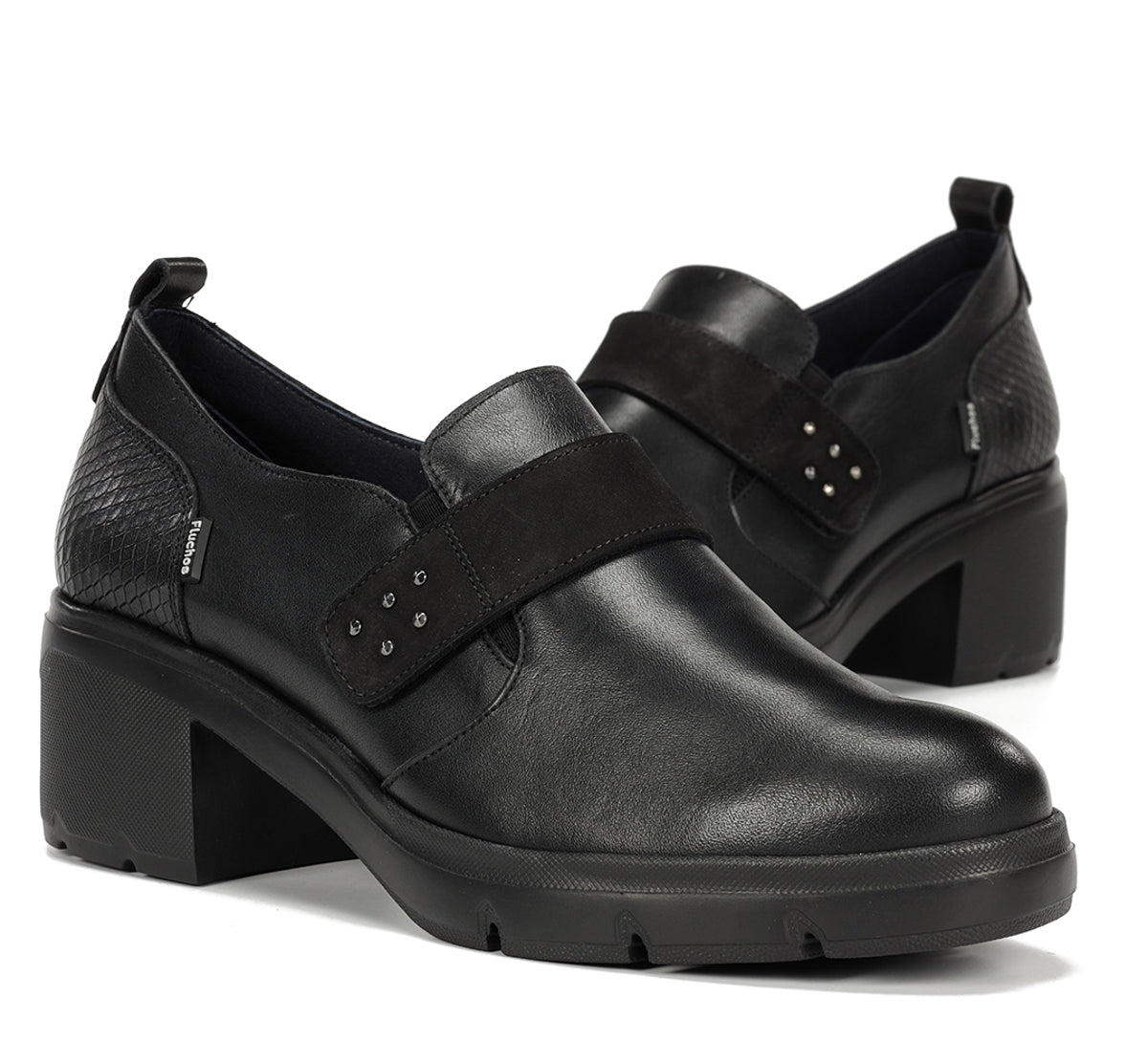 Fluchos Fugaz F2112 slip-on femme noir semelle track