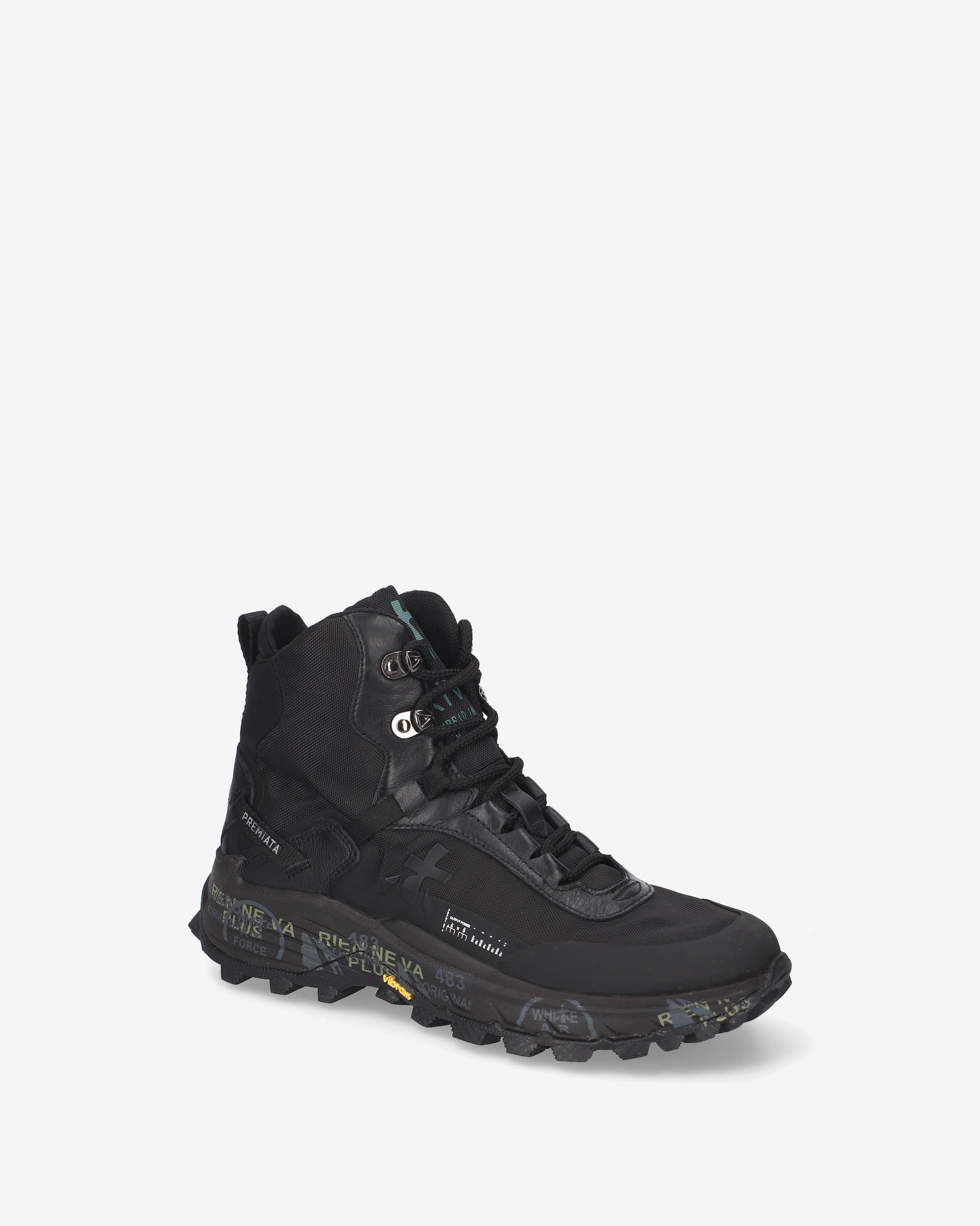 Premiata Trivor 509 baskets femme noires montantes